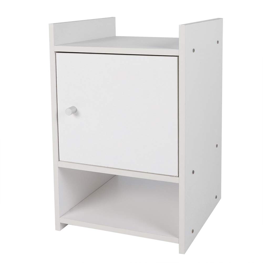 Modern Square Side Table - 2-Tier Multifunctional Nightstand for Bedroom & Living Room | Perfect as Bedside Chest, Coffee Table, or End Table