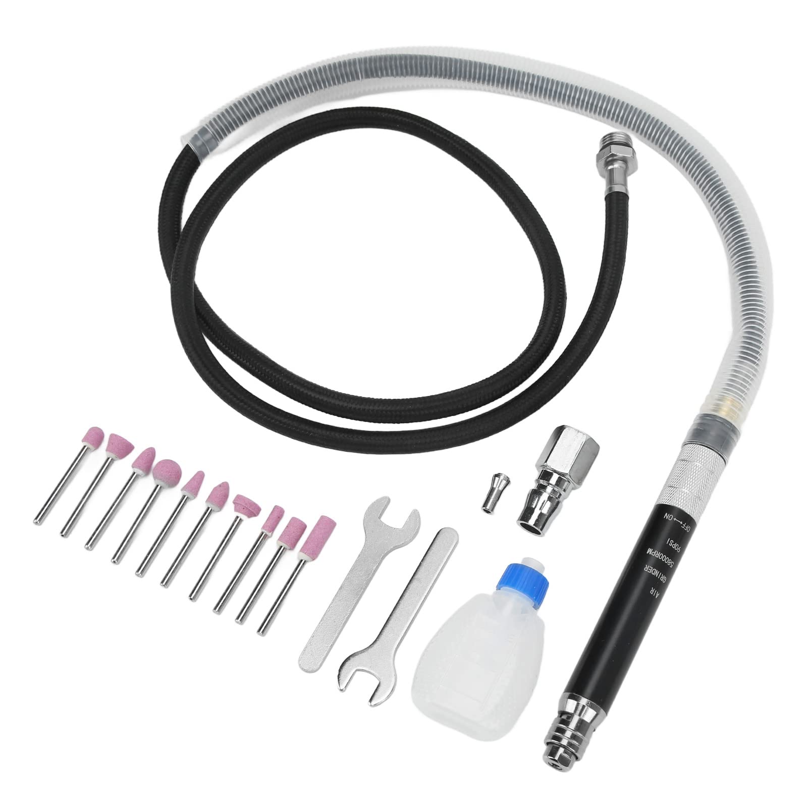 Compact Air Grinding Kit - Lightweight & Durable Pneumatic Engraving Tool for Metal, Wood & Stone - Perfect for DIY Crafts, Jewelry Making & Industrial Engraving Work
