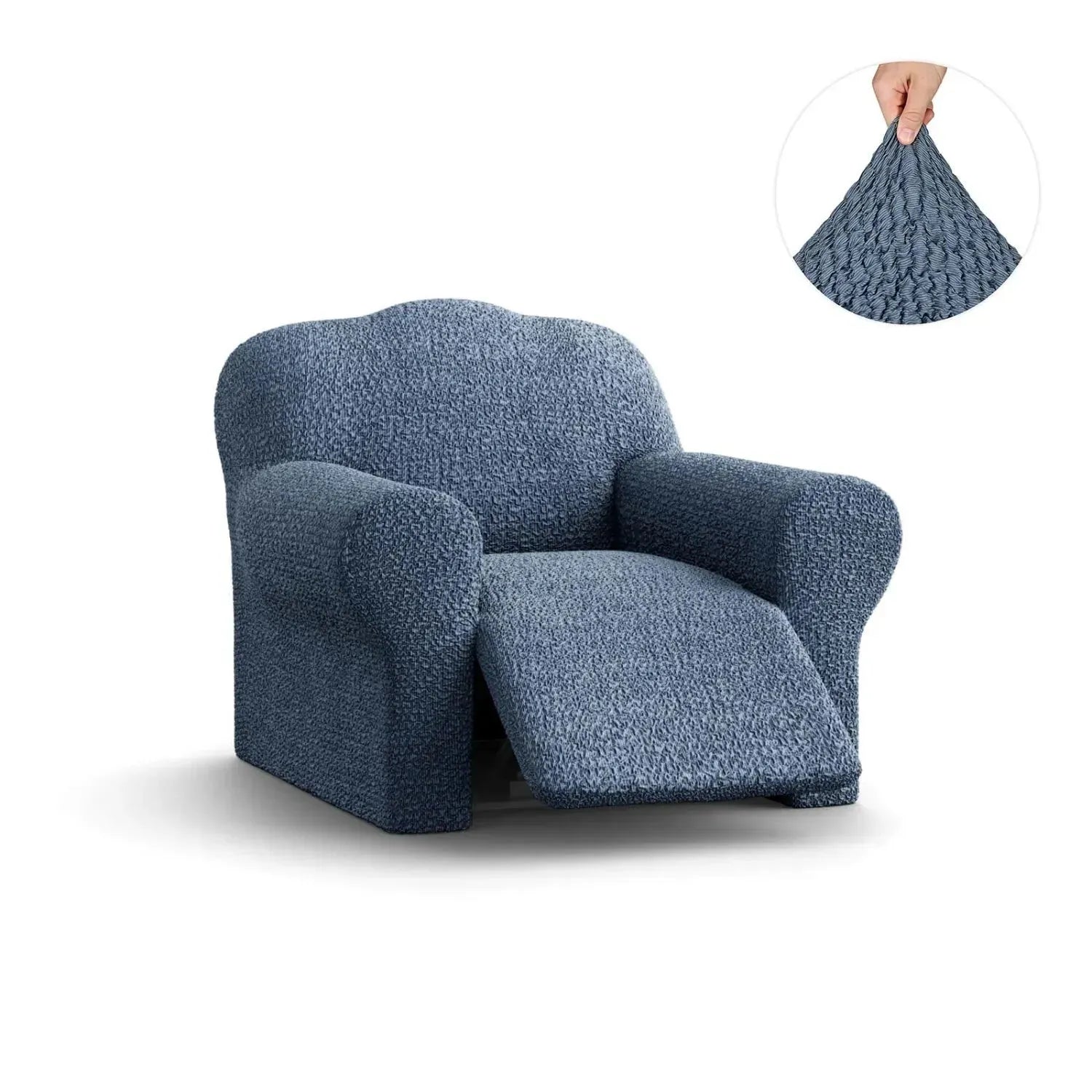 Comfortable Reclining Armchair Slipcover - Mille Righe Collection | Stretchable & Washable Sofa Cover for Living Room, Bedroom, or Home Theater