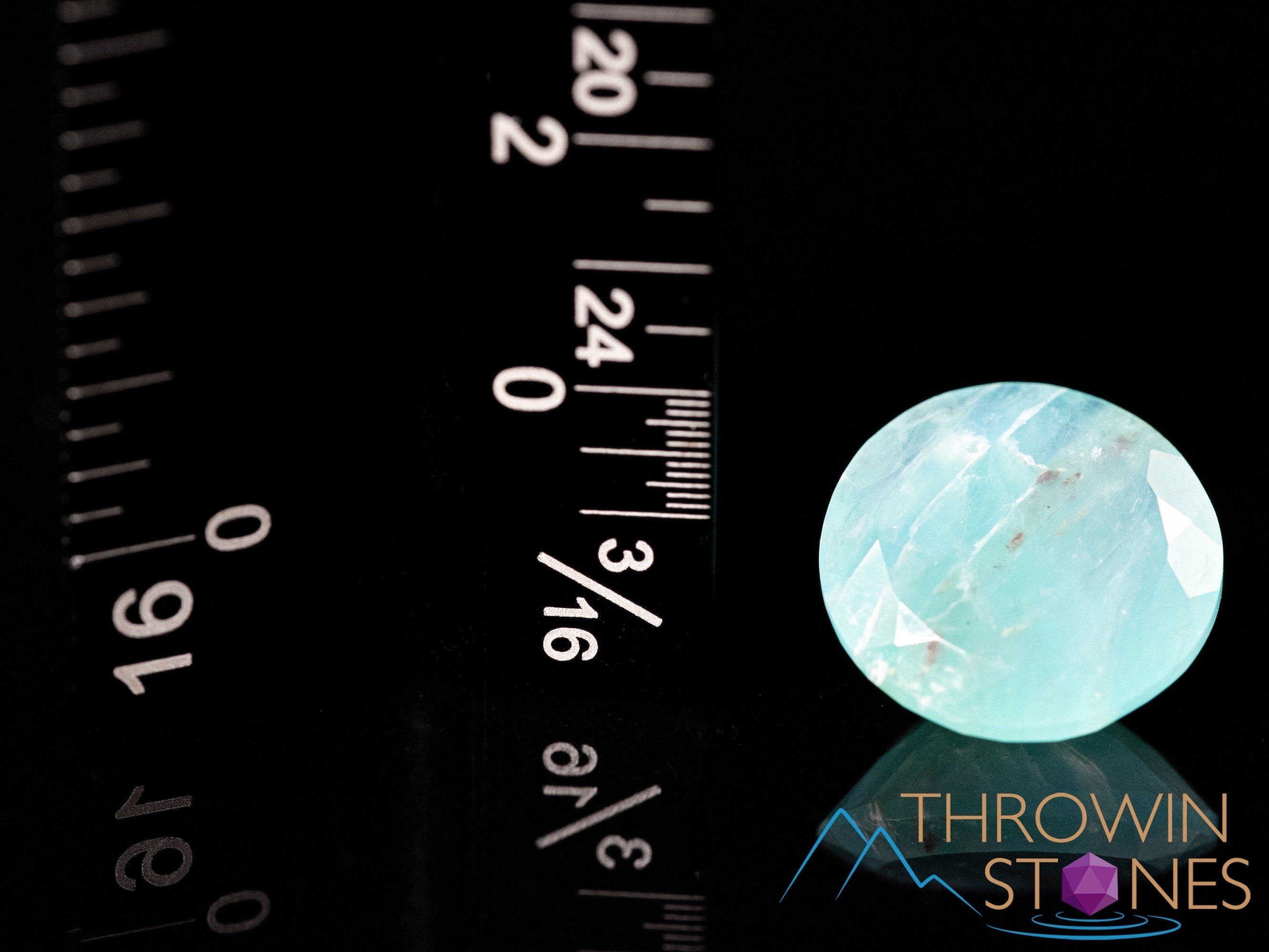Blue Opal Crystal with Copper - Round Faceted Gemstone for Jewelry Making, Birthstone Collection, Healing Crystals (40850) | Perfect for Necklaces, Bracelets & Spiritual Healing Practices