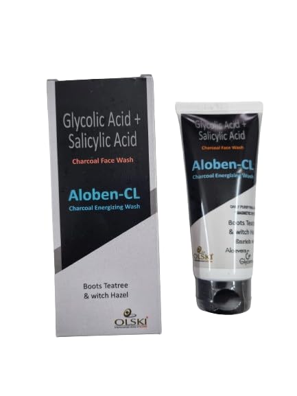 Aloben-CL Charcoal & 2% Salicylic Acid Acne Face Wash 60ml (Pack of 2) - Deep Cleansing for Oily & Acne-Prone Skin - Daily Skincare for Men & Women
