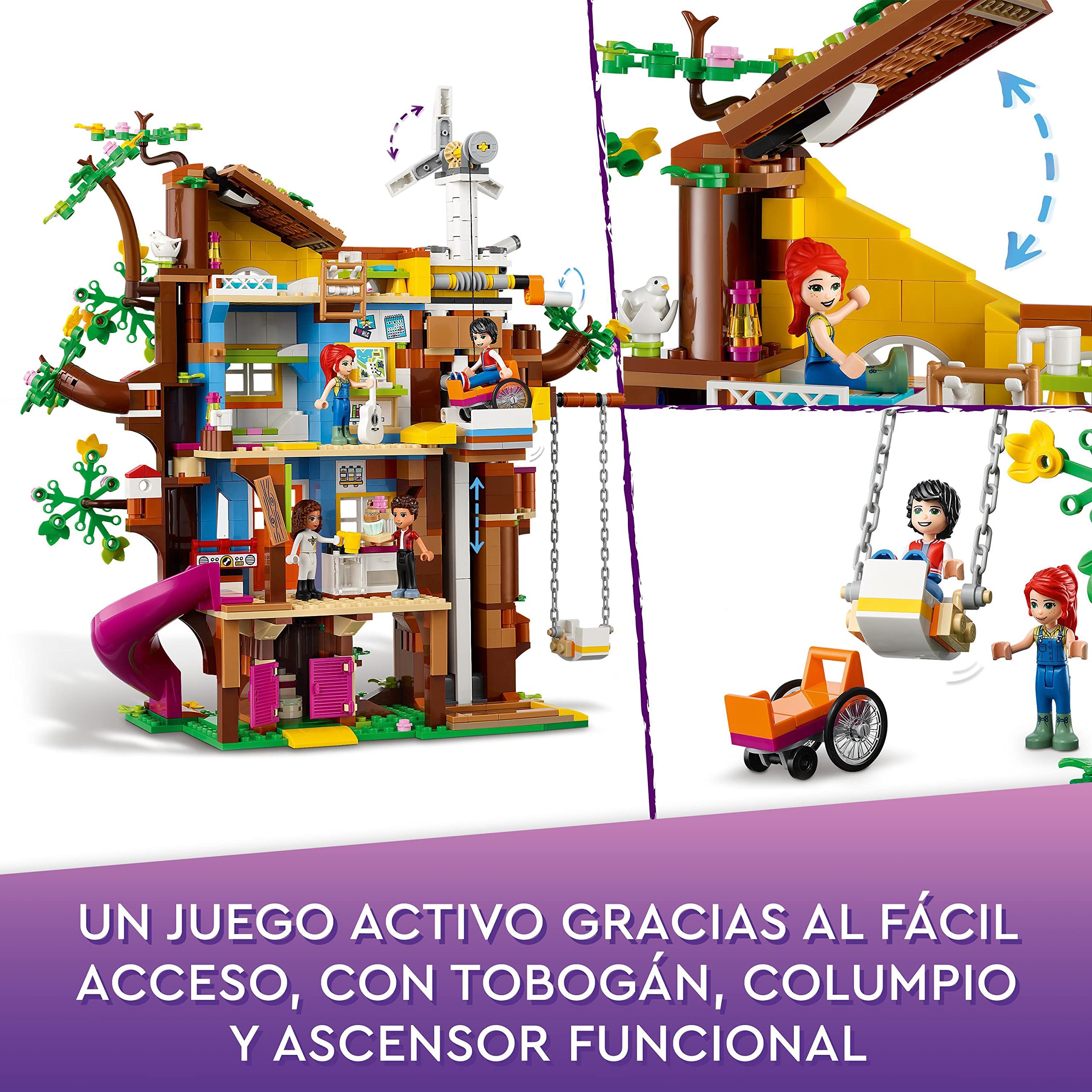 LEGO 41703 Friends Friendship Tree House Building Toy Set with Mini Dolls MIA & River - Educational STEM Toy for Kids Ages 8+ - Perfect for Birthday Gifts, Creative Play & Room Decor