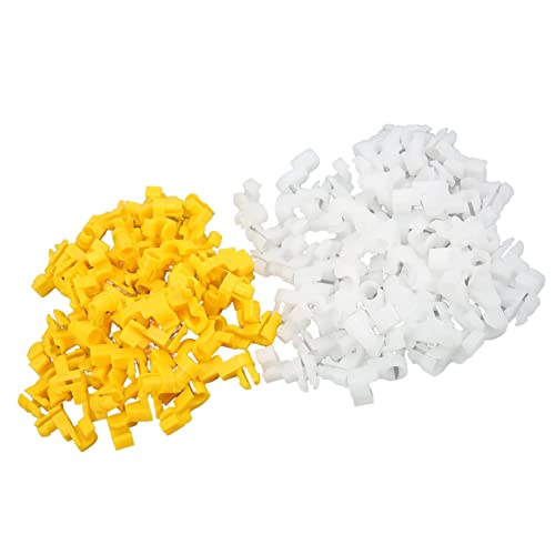 ABS Auto Door Lock Rod Clip Replacement for Toyota Camry & Celica - Anti-Aging Yellow White 69293-12030 - Perfect for DIY Car Repairs & Door Lock Mechanism Fixes