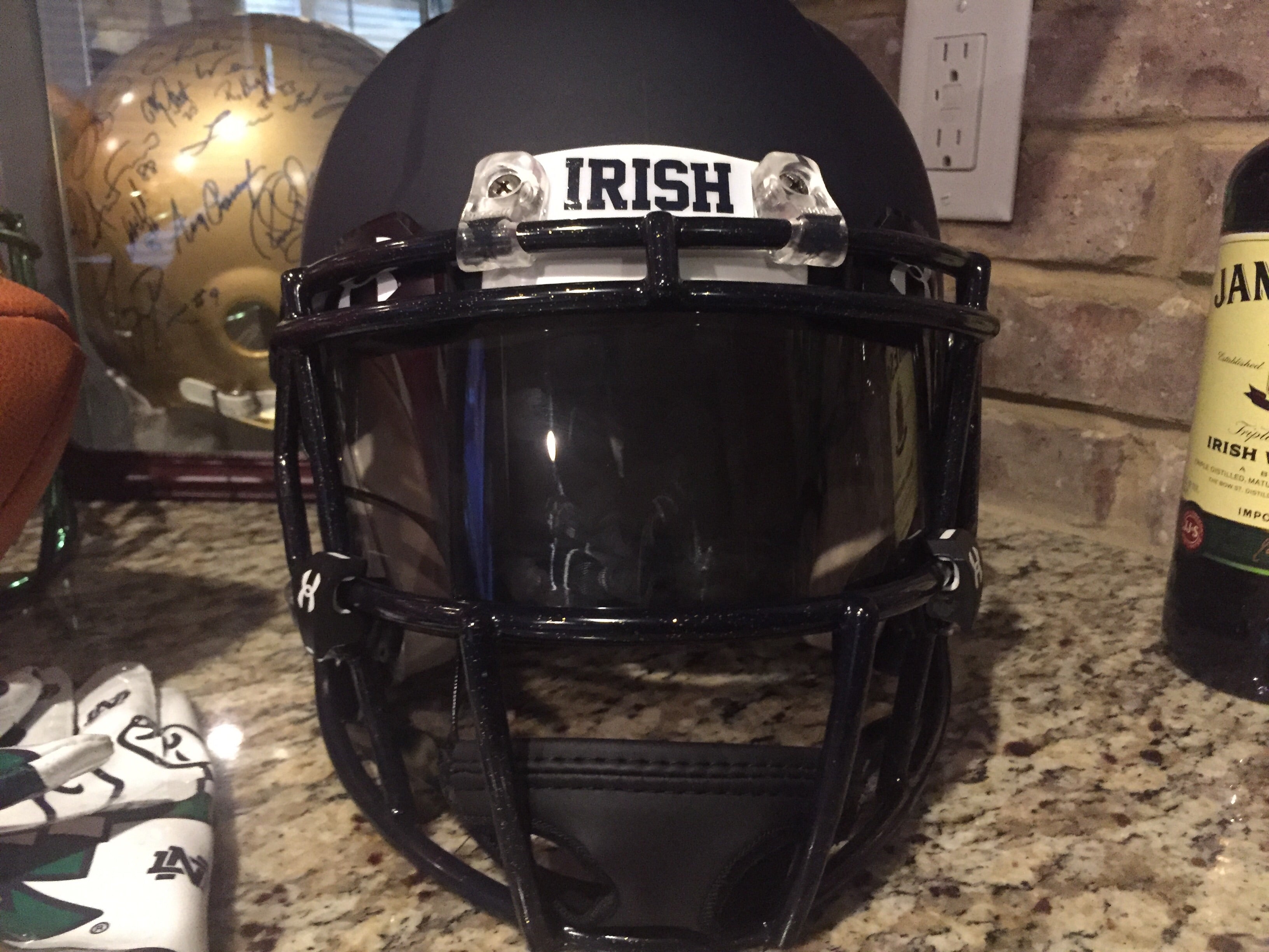 Authentic Riddell Speed Football Helmet - Notre Dame 2018 Shamrock Series Limited Edition | Perfect for Game Day, Collectibles, and Sports Memorabilia Displays