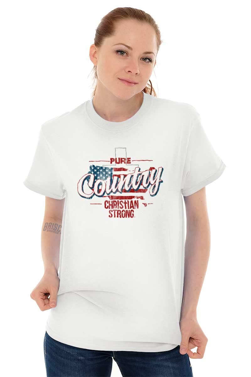 American Flag Graphic T-Shirt for Men & Women - Patriotic Religious Design - Perfect for Church, Fourth of July & Country-Themed Events