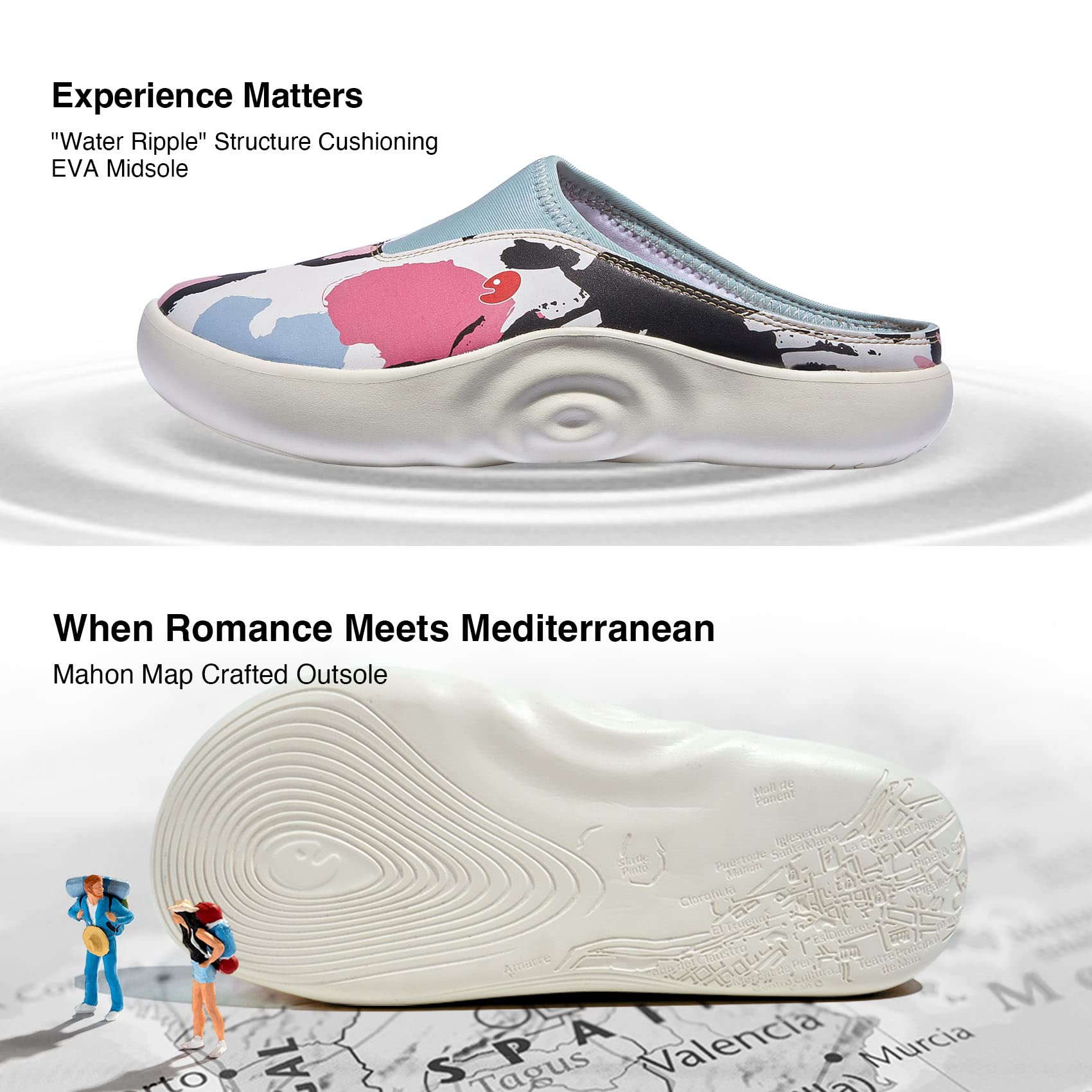 UIN Women's Slip-On Walking Shoes - Lightweight Comfortable Fashion Sneakers for Travel & Casual Wear | Mahon Series | Perfect for Walking, Traveling & Everyday Outfits