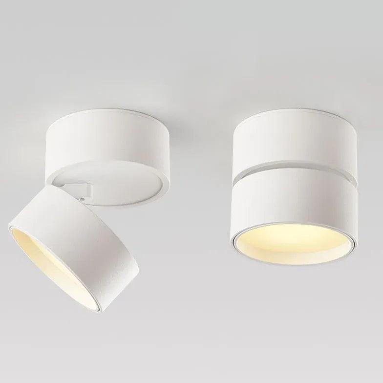 Modern White LED Downlight Flush Mount Ceiling Light - Energy Efficient Dimmable Recessed Lighting for Bedroom, Kitchen, Living Room & Office