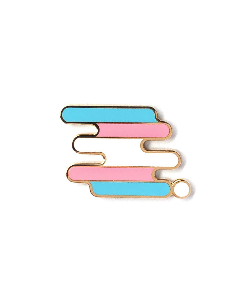 Transgender Pride Pin - LGBTQ+ Equality Enamel Lapel Pin - Perfect for Backpacks, Jackets & Pride Events