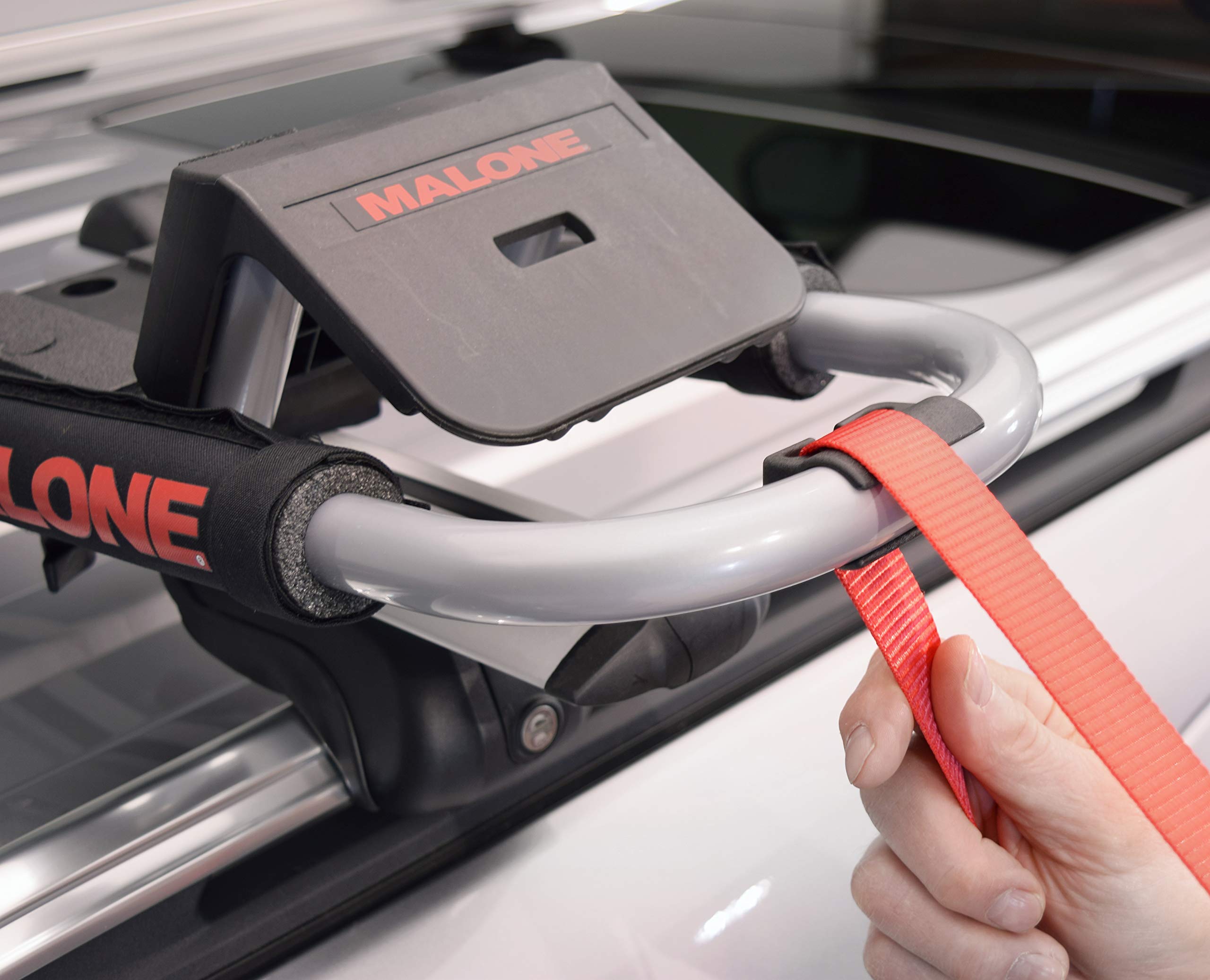 Malone Downloader 2-Pack with Speed Lines - Universal J-Style Car Roof Rack for Kayaks, Canoes & SUVs - Heavy Duty Water Sports Gear Carrier for Outdoor Adventures