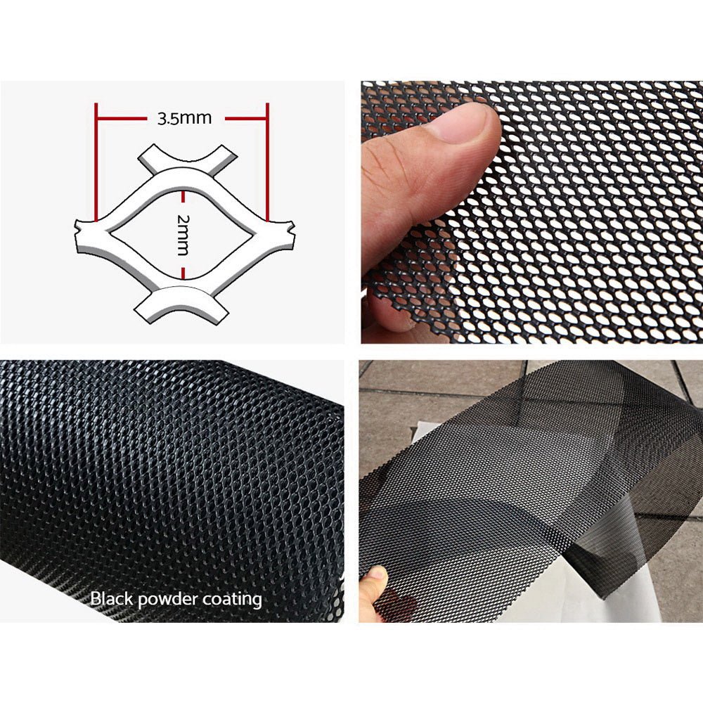 Aluminum Gutter Guard Mesh - 60M (100x20cm) Black - Heavy Duty Leaf & Debris Protection for Roof Gutters - Perfect for Home, Commercial & Industrial Use