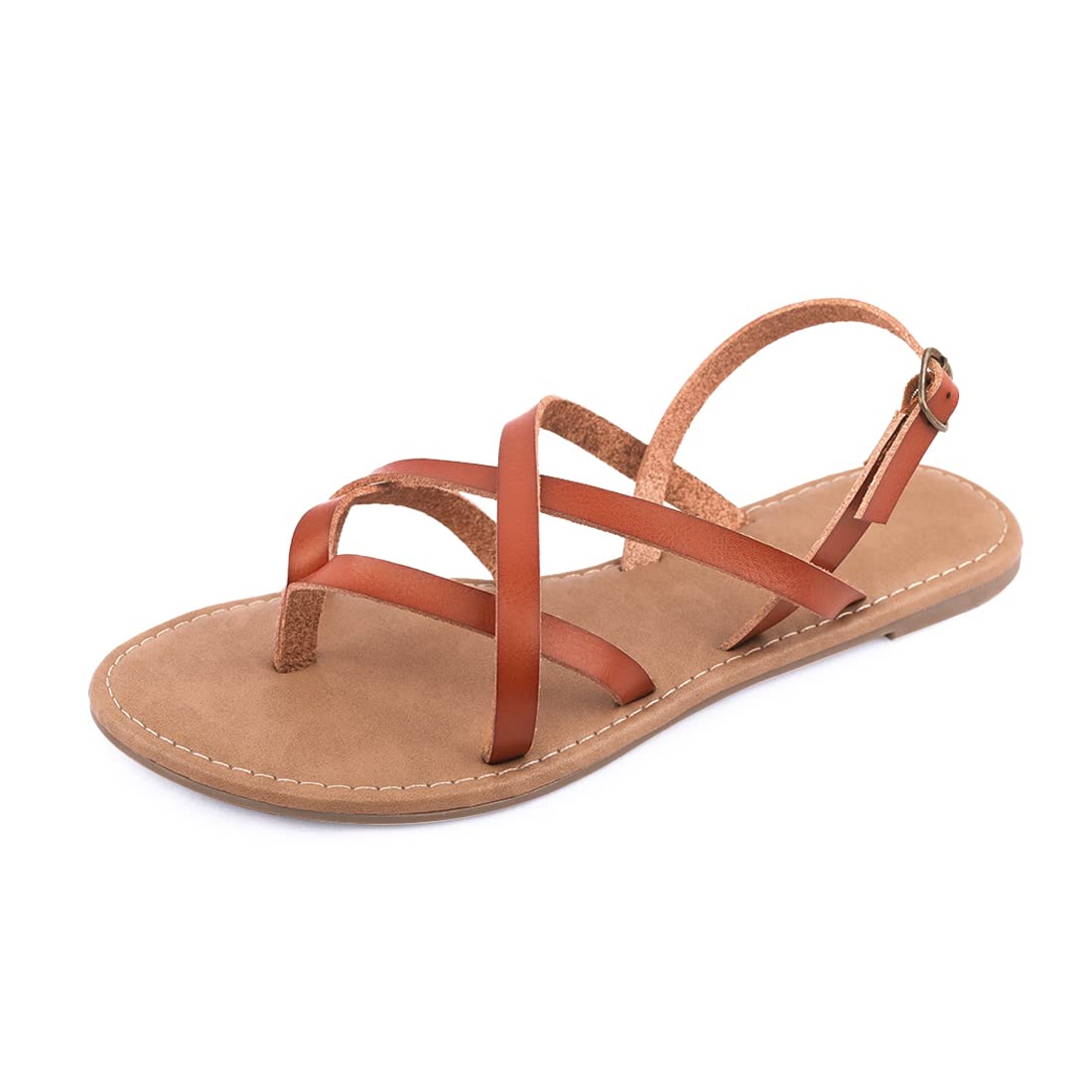 Women's Gladiator Flat Sandals - Strappy Fisherman Sandals with Ankle Strap | Comfortable Summer Beach Walking Shoes for Outdoor Vacation & Casual Outfits