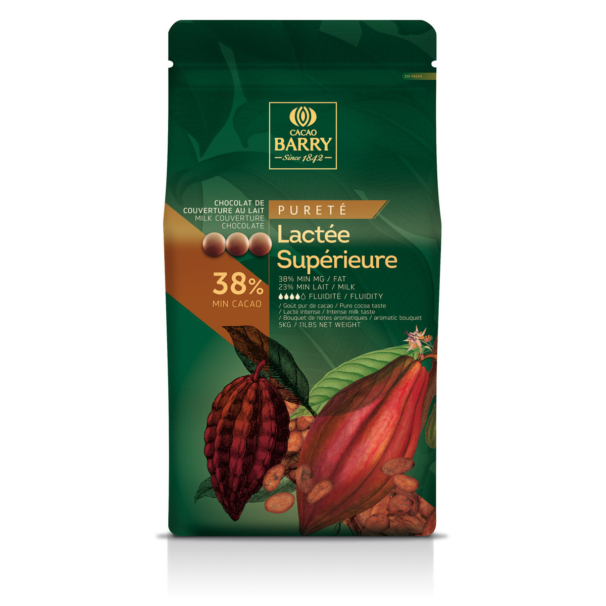 Premium Milk Chocolate Couverture for Baking & Desserts - Rich & Creamy Belgian Chocolate for Cakes, Truffles & Pastries - Ideal for Home Bakers & Professional Chefs