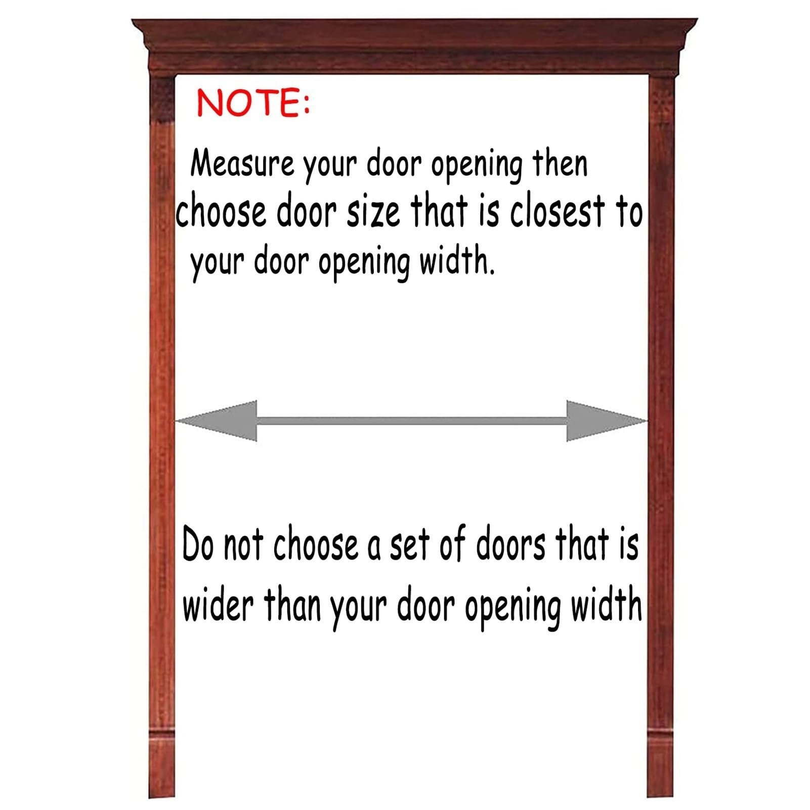 Premade Solid Wood Saloon Swing Door with Auto Close Hinges - Perfect for Cafes, Restaurants, Bars & Kitchens - 60cm x 80cm Indoor Partition Door for Commercial Spaces