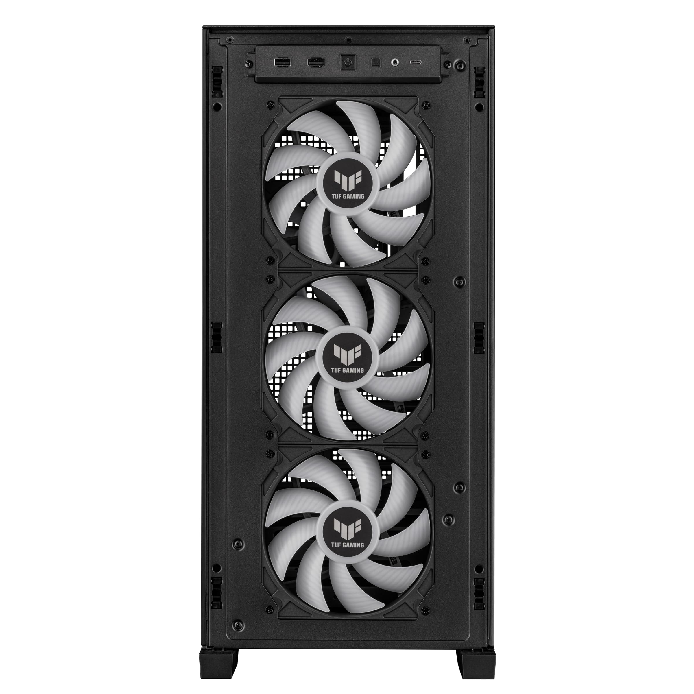 ASUS TUF Gaming GT302 ARGB ATX Mid-Tower PC Case with 4x140mm ARGB Fans - High Airflow & Static Pressure, Interchangeable Side Panel, Detachable Top Panel, Hidden-Connector MB Support - Perfect for Gaming Rigs & High-Performance PC Builds
