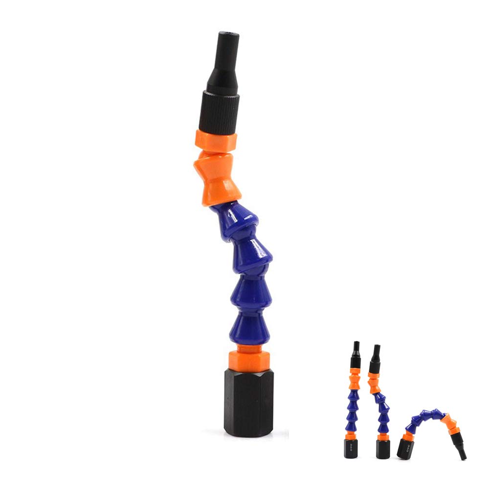 360 Degree Rotating Nozzle for Caulk Guns - Flexible Articulating Nozzle System with Extension Tips - Fits Standard Caulking Cartridges - Perfect for Sealing, Grouting & Home Improvement Projects