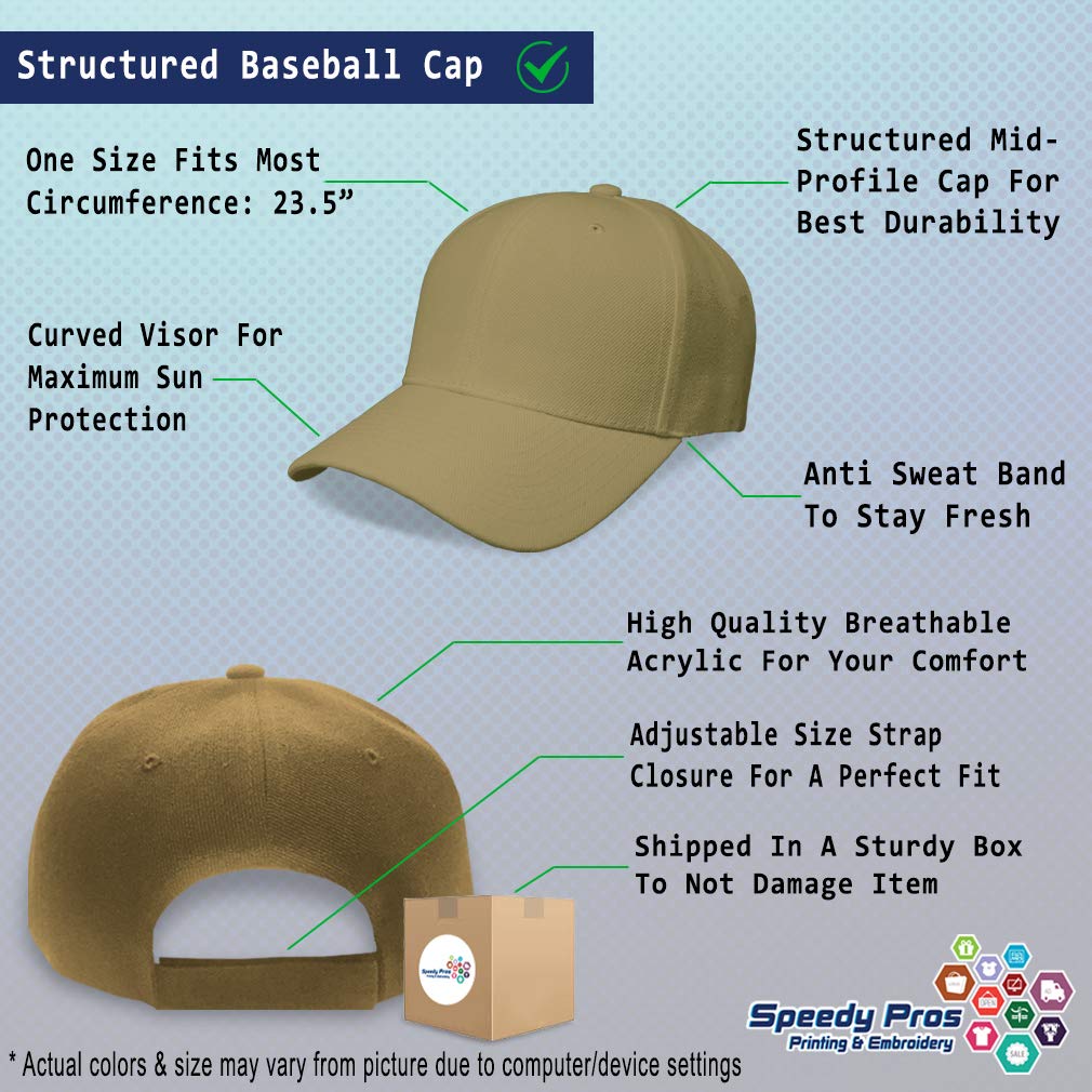 Speedy Pros Baseball Cap - Funny 'I Hate Squirrels' Embroidered Dad Hat for Men & Women with Adjustable Strap - Perfect for Outdoor Activities, Sports & Casual Wear