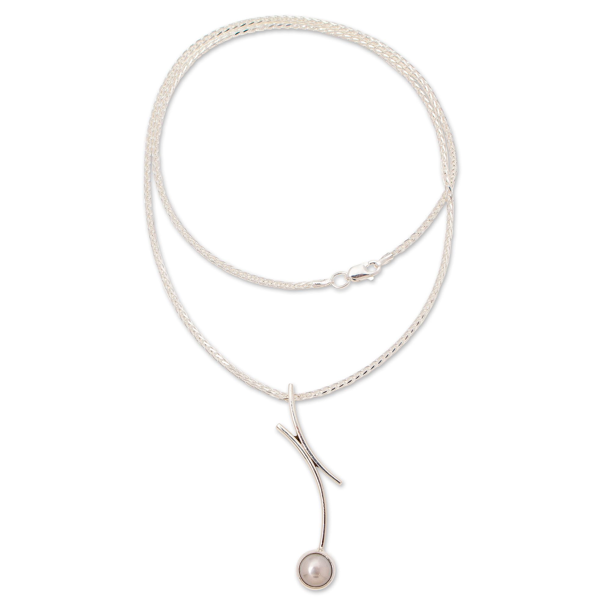 Freshwater Pearl Silver Choker Necklace - Elegant Jewelry for Special Occasions