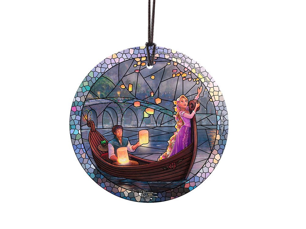 Disney Tangled Rapunzel Stained Glass Hanging Ornament – 3.5” Starfire Prints Light Catcher – Perfect for Home Decor, Birthday Gifts & Disney Collectors – Great for Bedroom, Nursery & Window Decorations