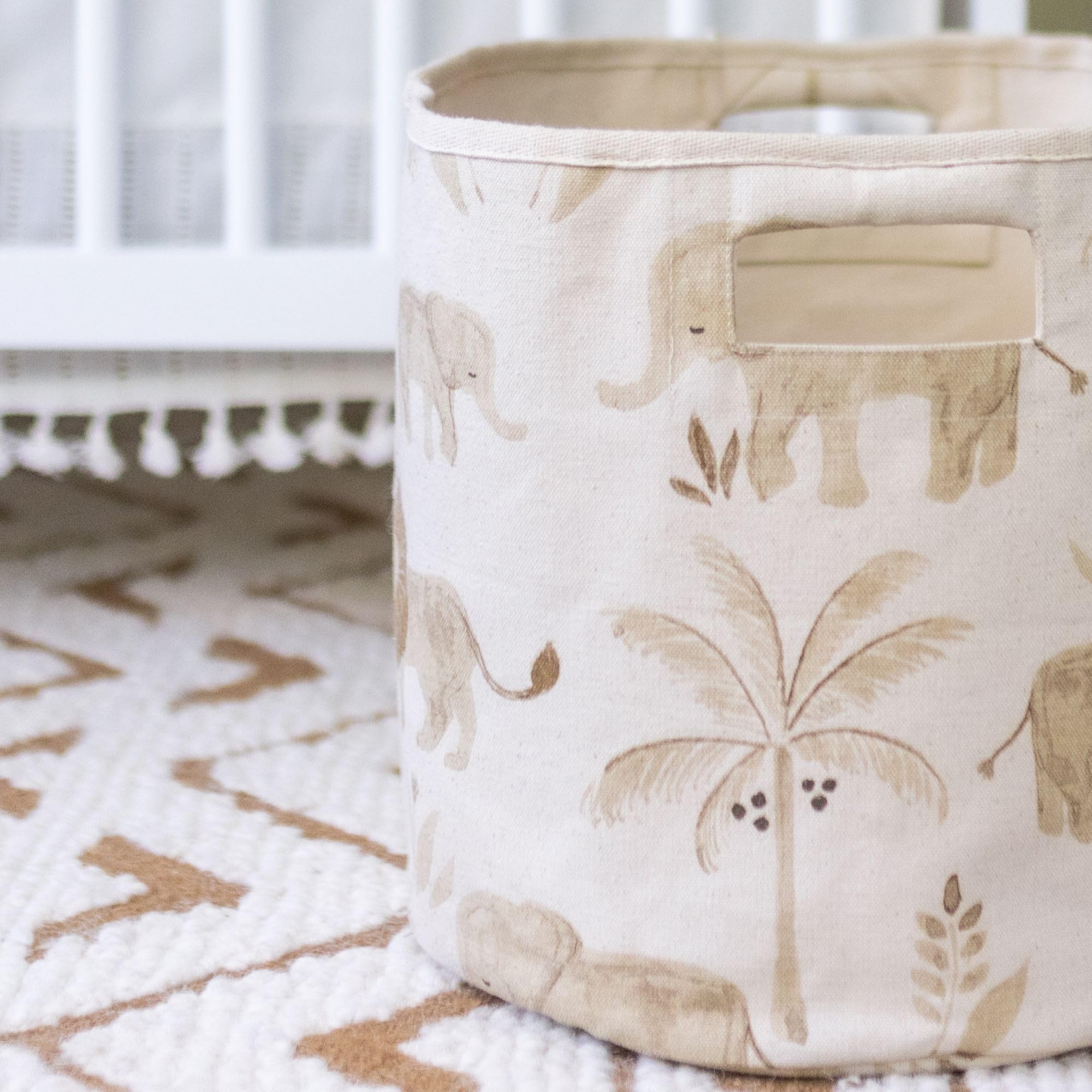**Safari Animal Nursery Storage Basket - 13