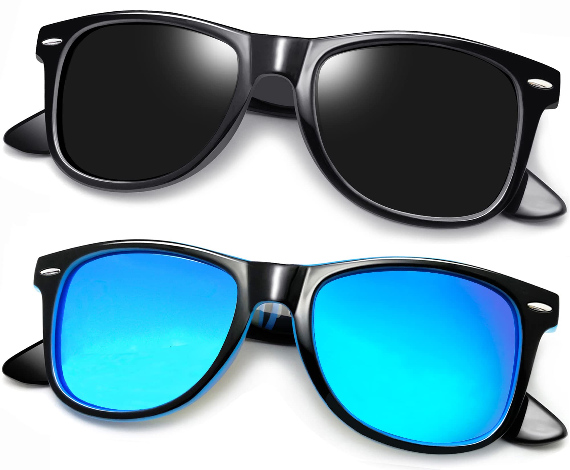Joopin Square Polarized Sunglasses for Men & Women - UV Protection, Trendy Designer Shades for Outdoor, Driving & Fashion