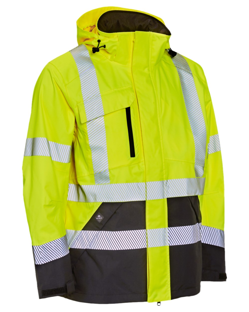 Elka Men's Visible Xtreme Stretch Jacket - Waterproof Windbreaker for Outdoor Hiking, Running & Winter Sports