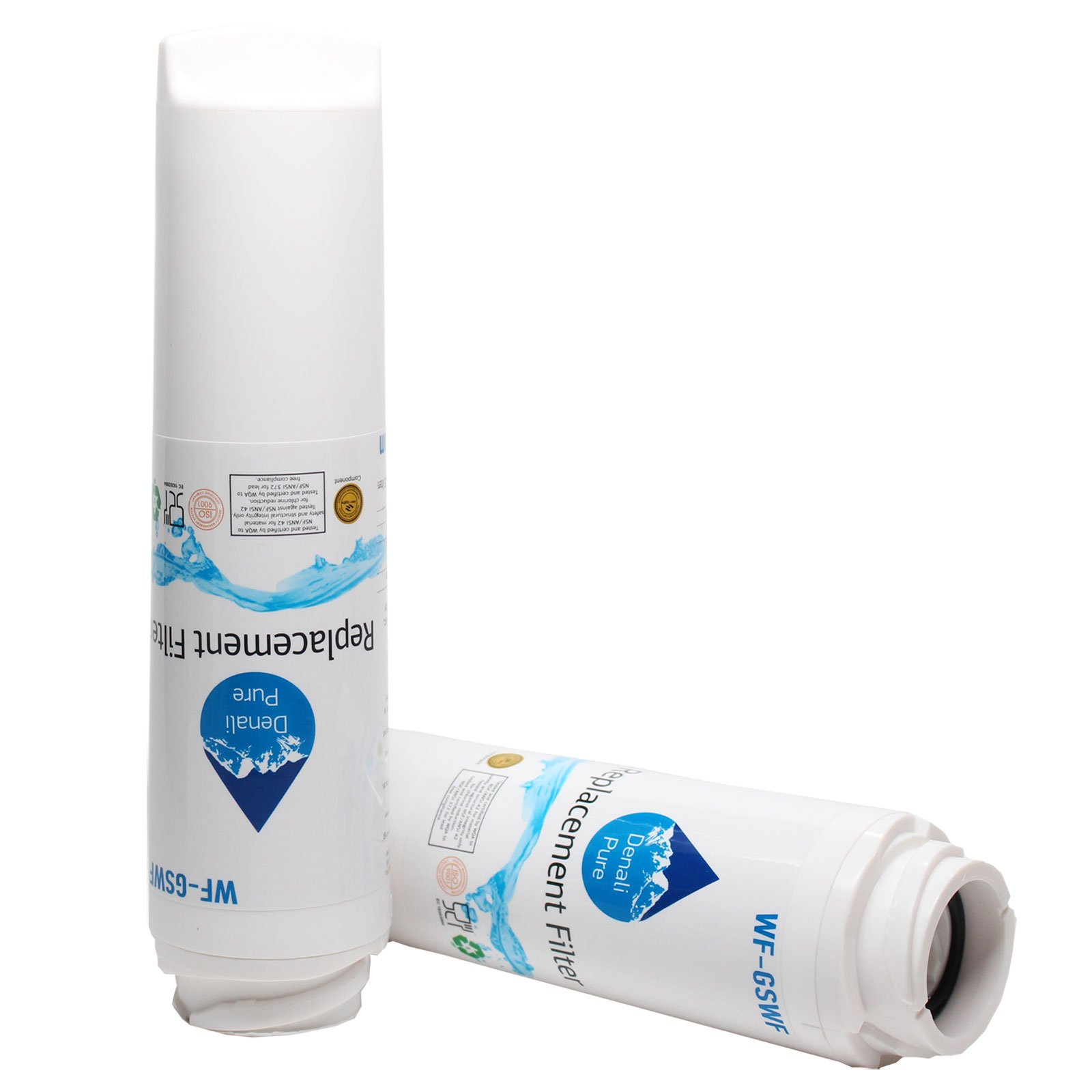 2-Pack GE PFSF5NJXAWW Refrigerator Water Filter Replacement - Compatible with GE GSWF Fridge Water Filter Cartridge | Clean & Safe Drinking Water for Home & Office Use