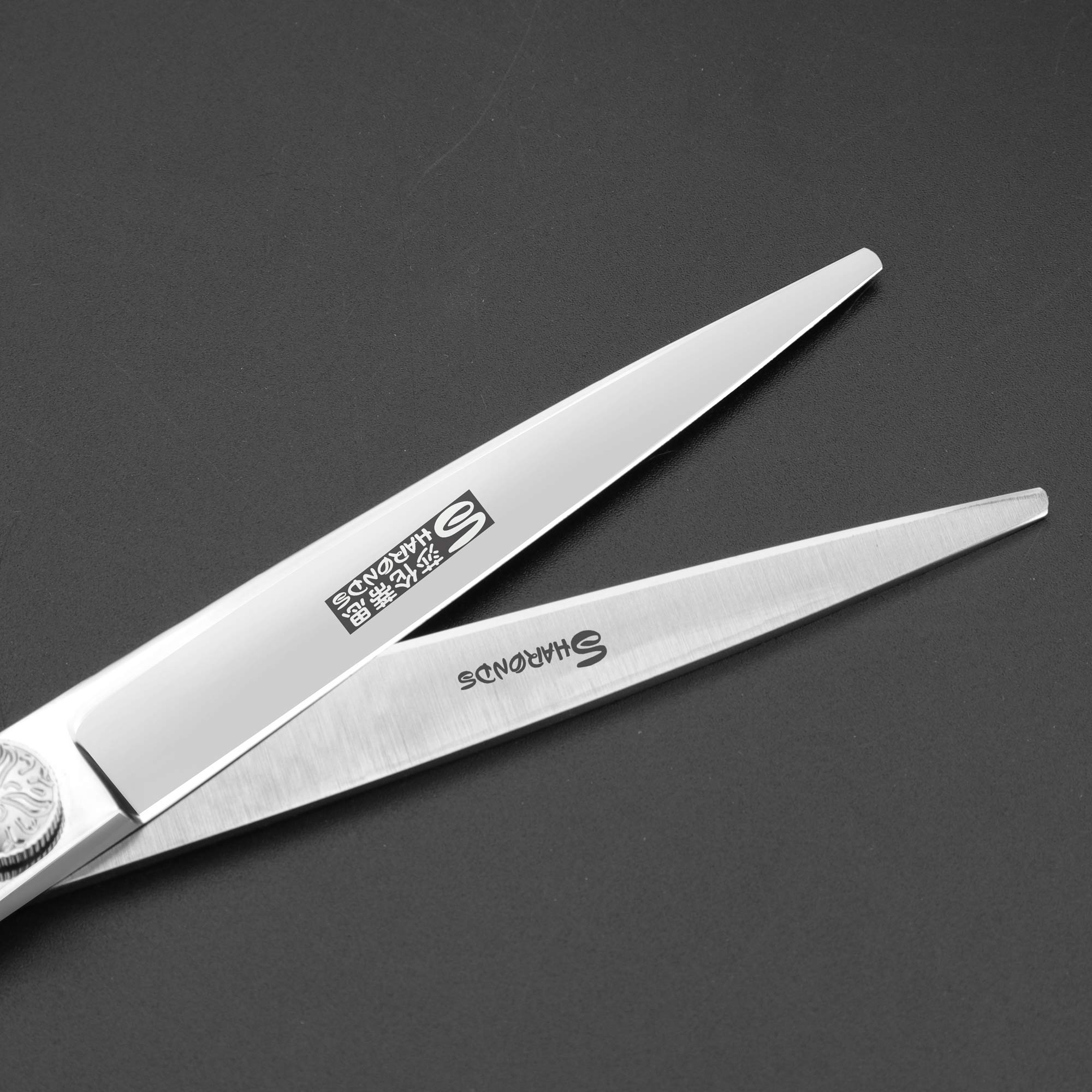 6/7 Inch Professional Hair Cutting Scissors - Razor Sharp Stainless Steel Barber Shears for Stylists & Hairdressers (Silver, 7