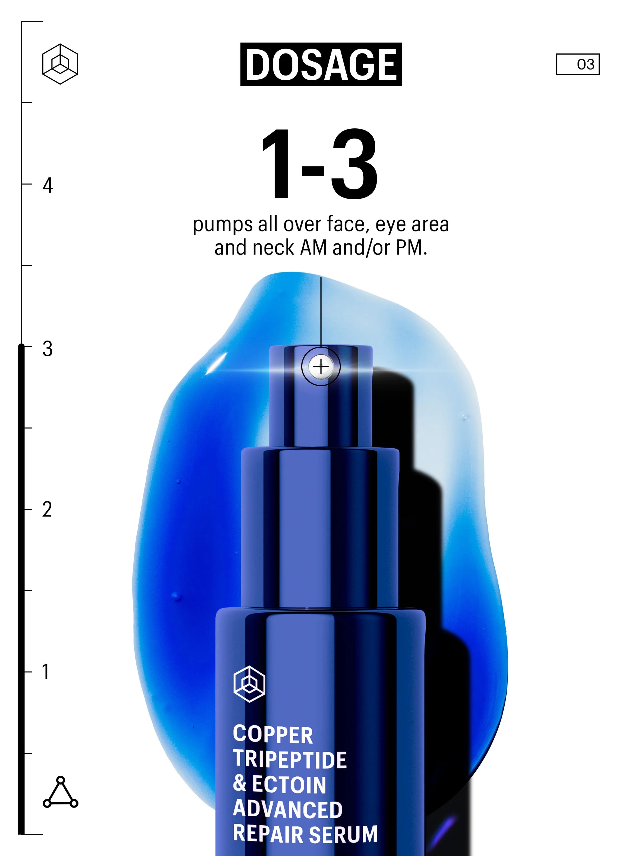 Copper Tripeptide & Ectoin Advanced Repair Serum for Face - Anti-Aging Skin Care Treatment for Wrinkles, Fine Lines & Hydration - Perfect for Night Routine & Post-Procedure Recovery