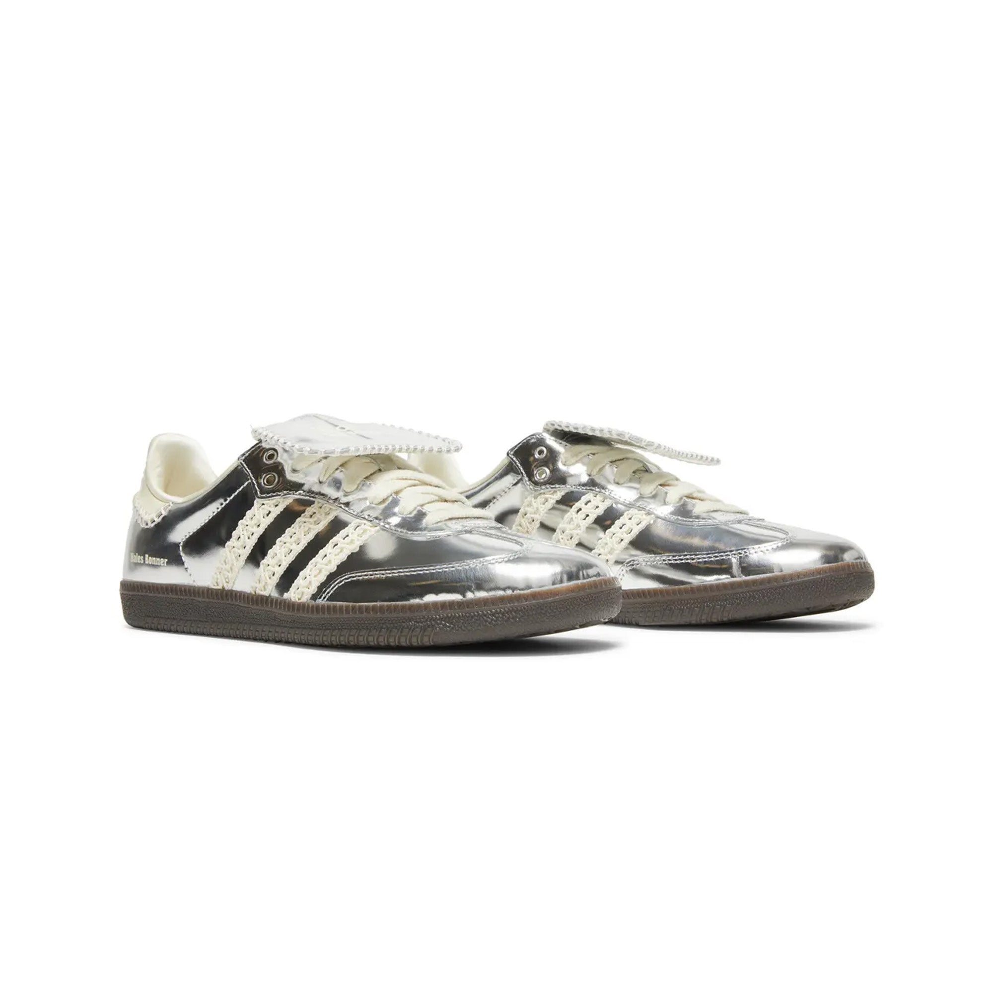 Adidas Samba Wales Bonner Silver Sneakers 2023 - Classic White & Silver Leather Low-Top Shoes for Men & Women | Perfect for Casual Wear, Street Style & Everyday Comfort