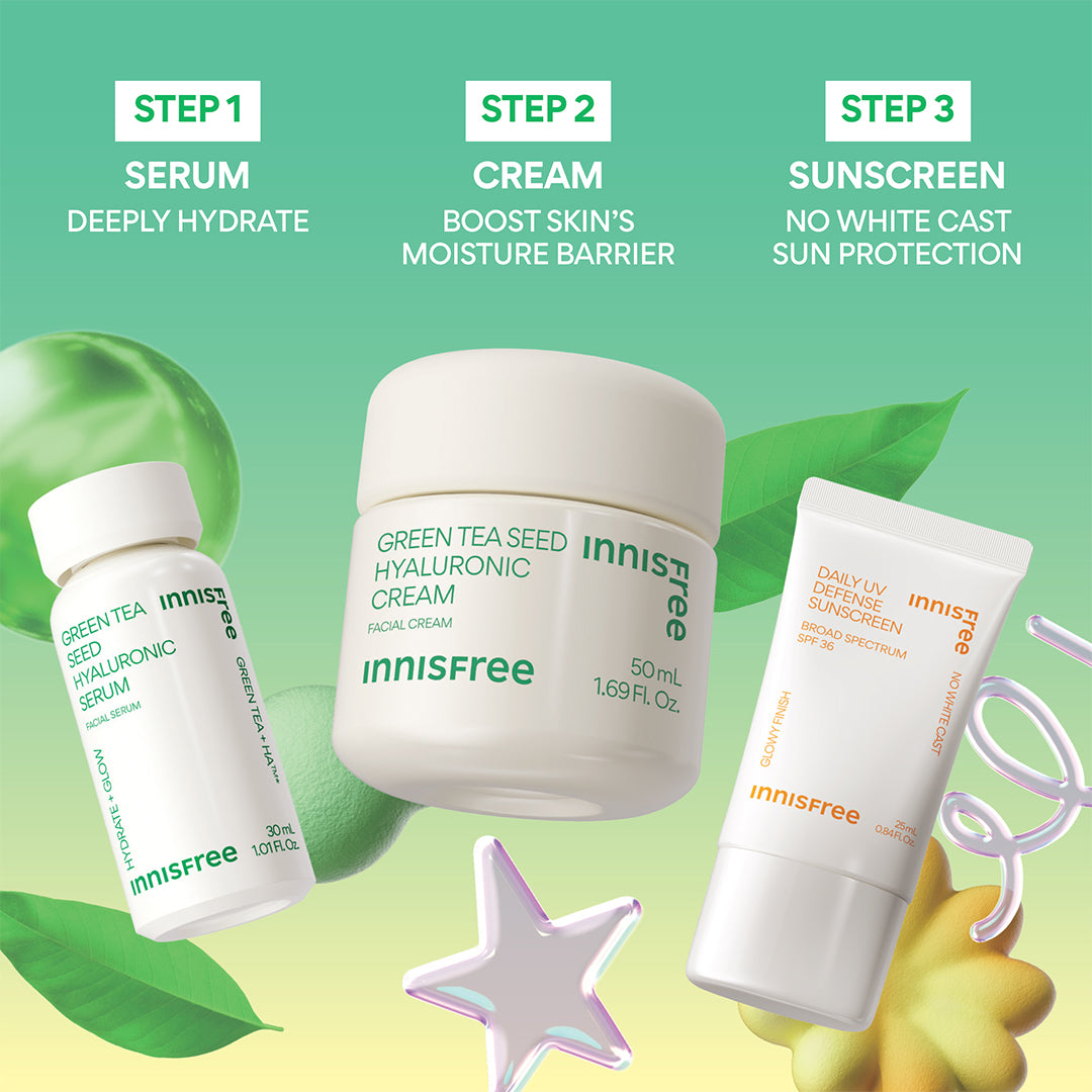 Hydrate + Protect Skincare Set - Moisturizing Facial Care Kit for Dry & Sensitive Skin | Daily Hydration & Skin Barrier Repair | Perfect for Morning & Night Routine
