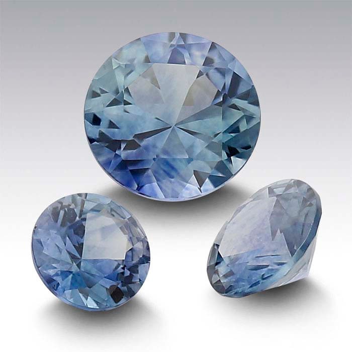 Natural Montana Teal Blue Sapphire Loose Stone - 2.5mm Round, VS Clarity, September Birthstone - Mined & Cut in USA for Jewelry Making, Engagement Rings & Birthstone Gifts