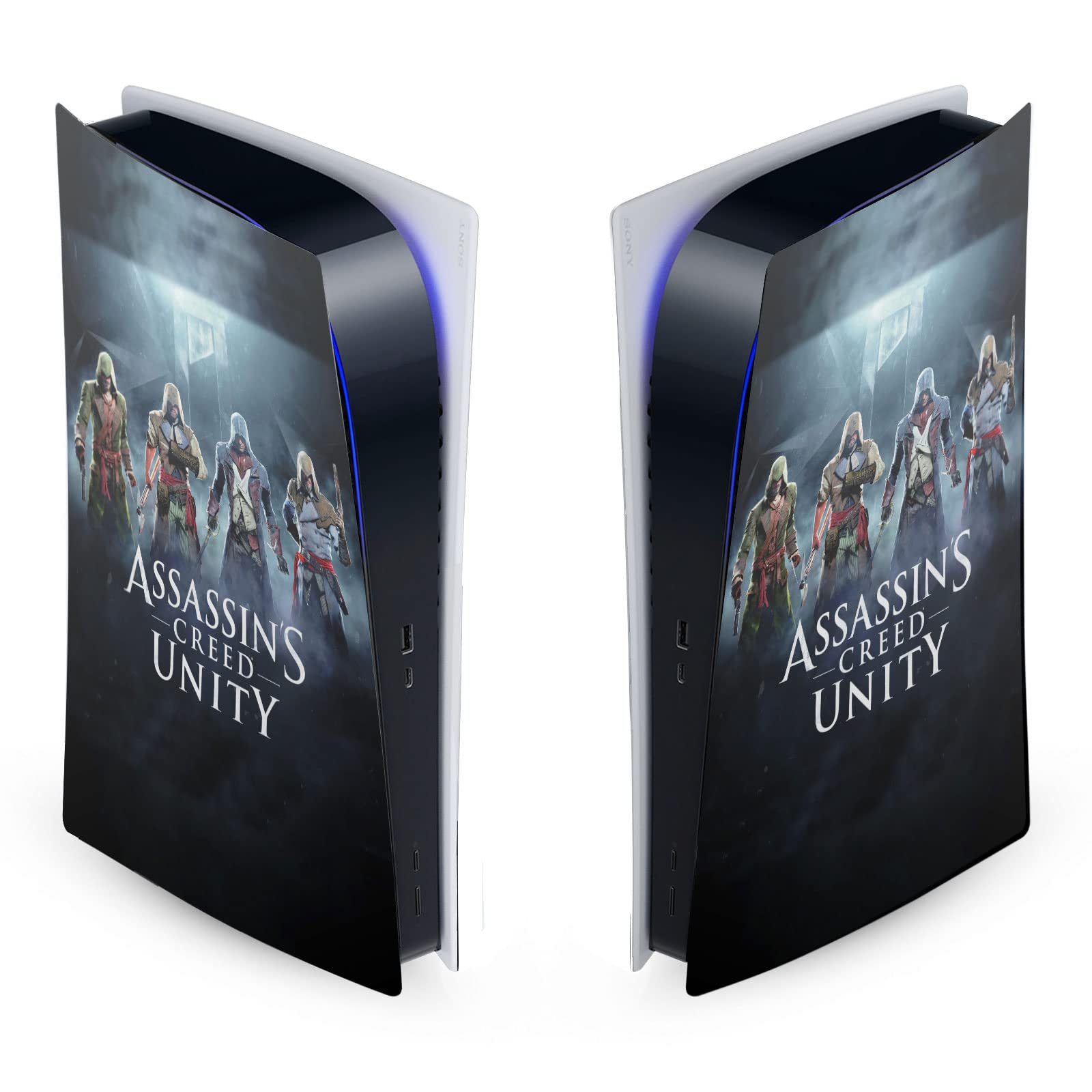 Officially Licensed Assassin's Creed Unity Key Art Matte Vinyl Skin for PS5 Digital Edition - Protective Gaming Decal Cover Compatible with Sony PlayStation 5 Console - Perfect for Gamers and Collectors