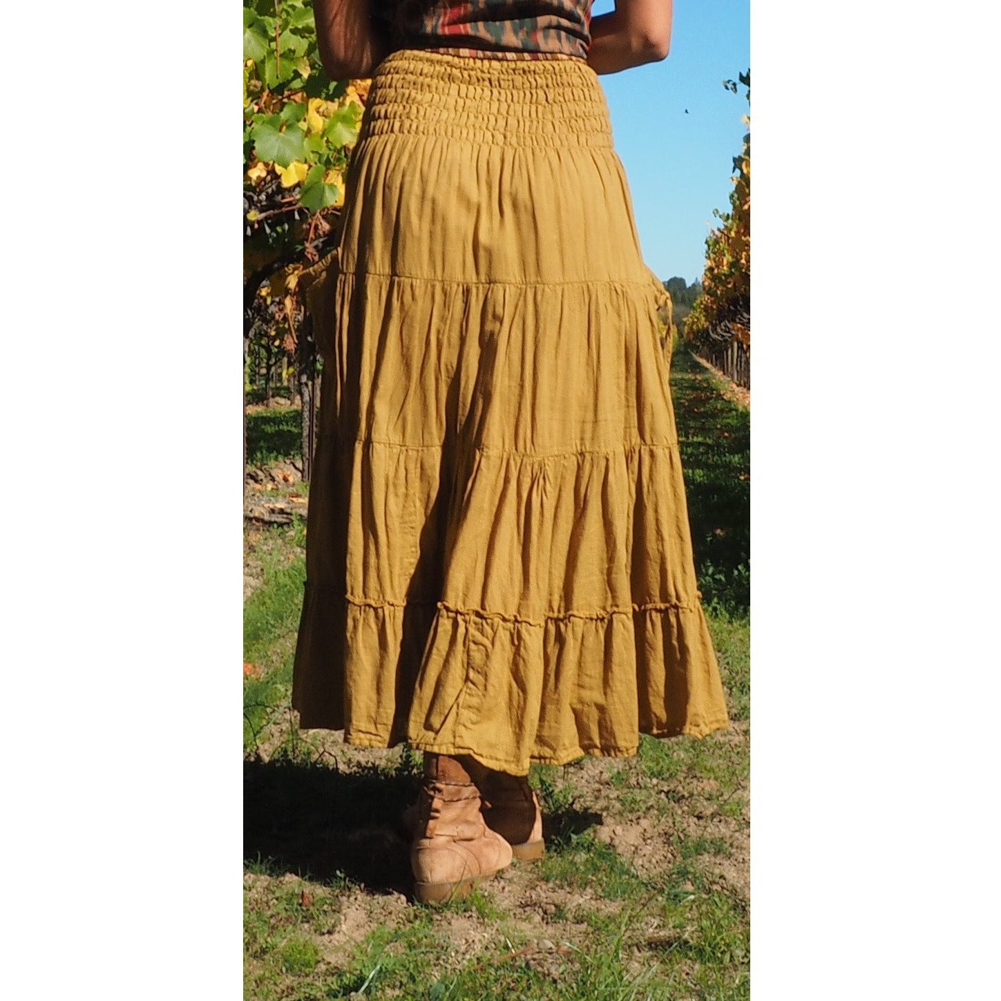 Elegant Tiered Maxi Skirt with Pockets - Flowy Long Skirt for Women | Perfect for Beach, Vacation, and Summer Outfits