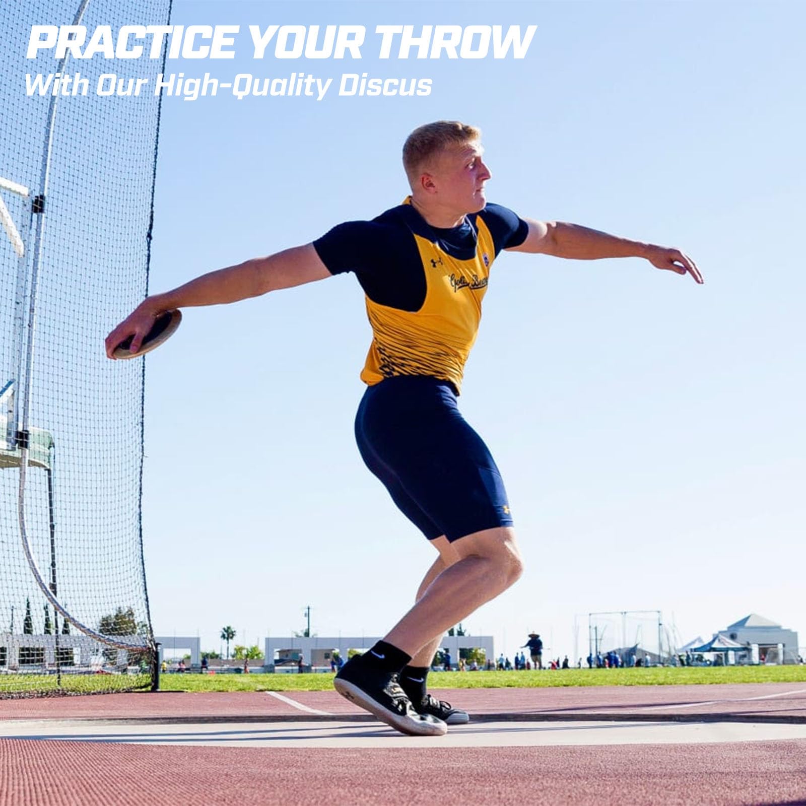 Official Track & Field Discus - High Spin & Low Spin Competition Discus for High School & College Throwers - 1.0KG, 1.6KG, 2.0KG Options - Perfect for Outdoor Training, Track Meets & Sports Events