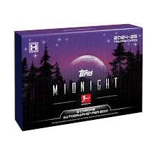 2024-25 Topps Midnight Bundesliga Hobby Box - 24 Packs with Exclusive Parallels & Autographs - Perfect for Soccer Card Collectors & Bundesliga Fans