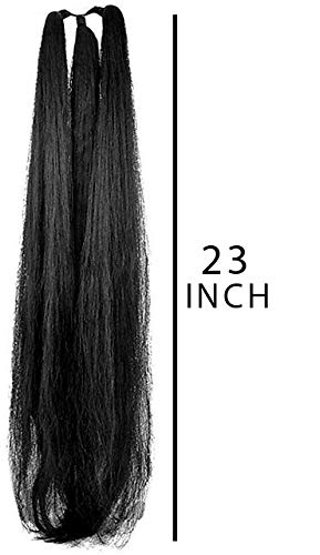 Premium Synthetic Hair Parandi Choti Extension for Women - Black (Pack of 1) | Pema Hair Extensions & Wigs | Perfect for Weddings, Parties & Traditional Styling