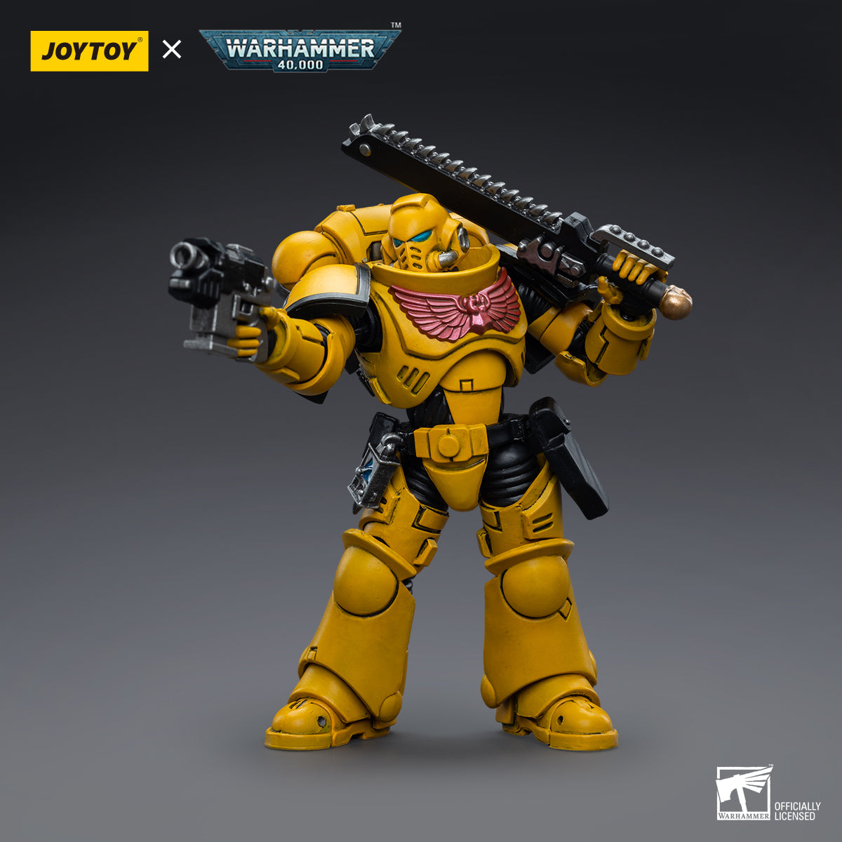 JOYTOY 1/18 Scale Warhammer 40K Intercessors Action Figure Set (4pcs) - Highly Detailed Collectible Miniatures for Tabletop Gaming & Display - Perfect for Warhammer Fans and Sci-Fi Collectors