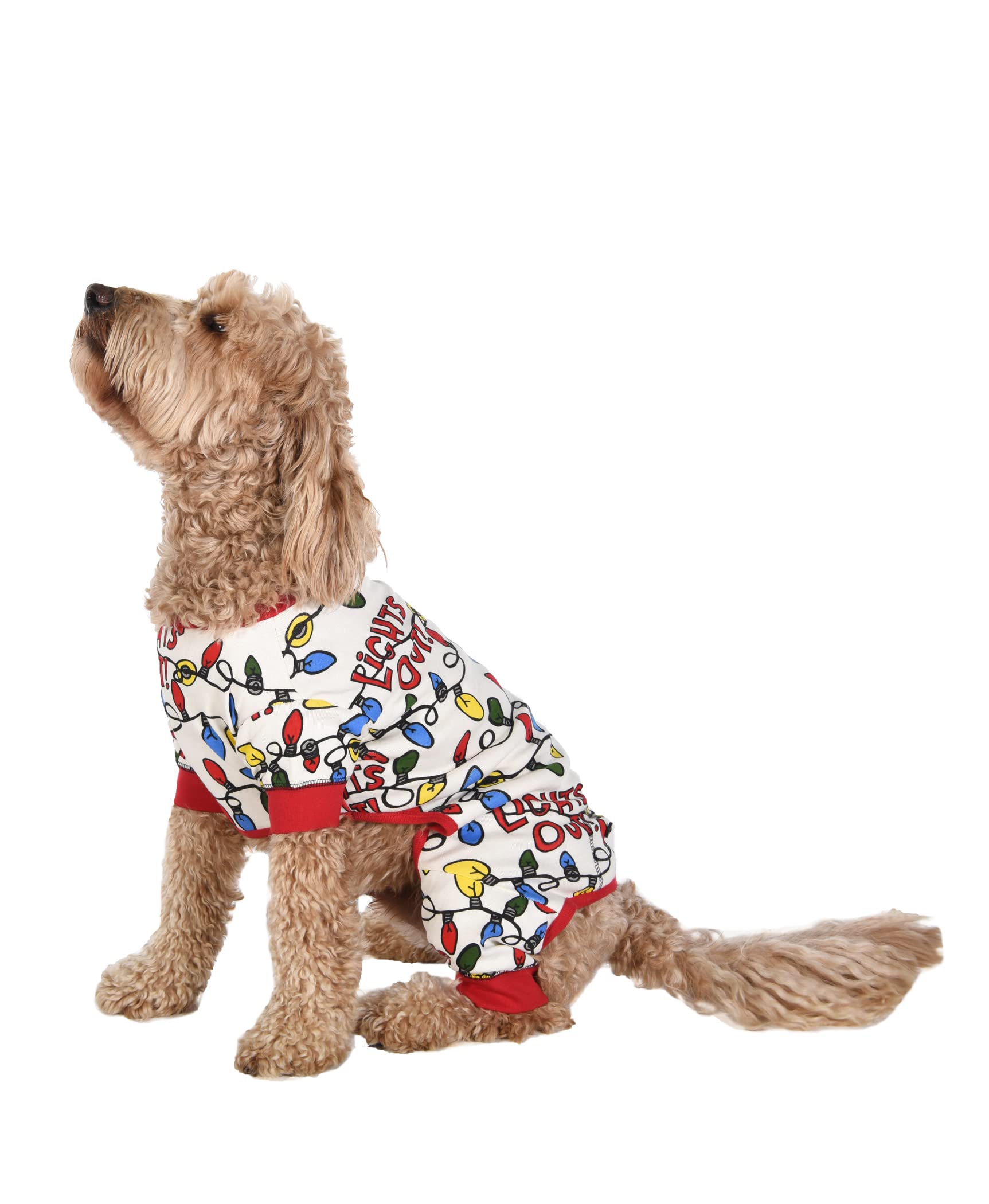 Lazy One Flapjacks Dog Sweater - One-Piece X-Large Christmas Pajamas for Dogs with Holiday Lights Design - Matching Family Outfits for Cozy Winter Nights & Festive Pet Photos