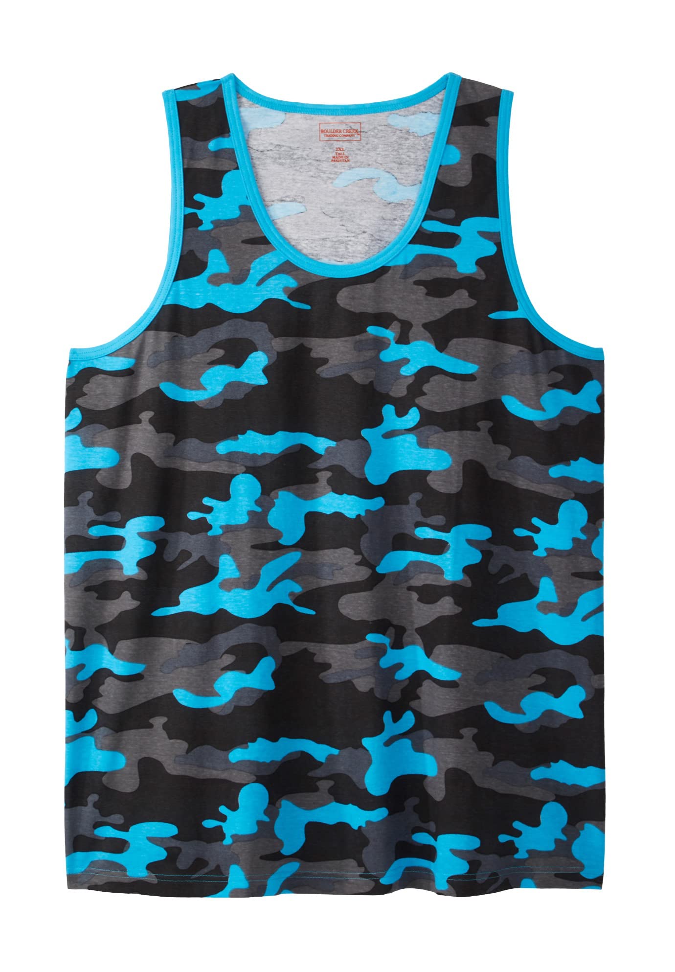 KingSize Men's Big & Tall Heavyweight Cotton Tank Top - Breathable Undershirt for Summer, Gym & Casual Wear