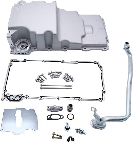 LS Engine Swap Oil Pan 302-2 for LS1 LSX Camaro Nova F-Body - High Clearance Chrome Oil Pan - Performance Upgrade for Racing & Street Use