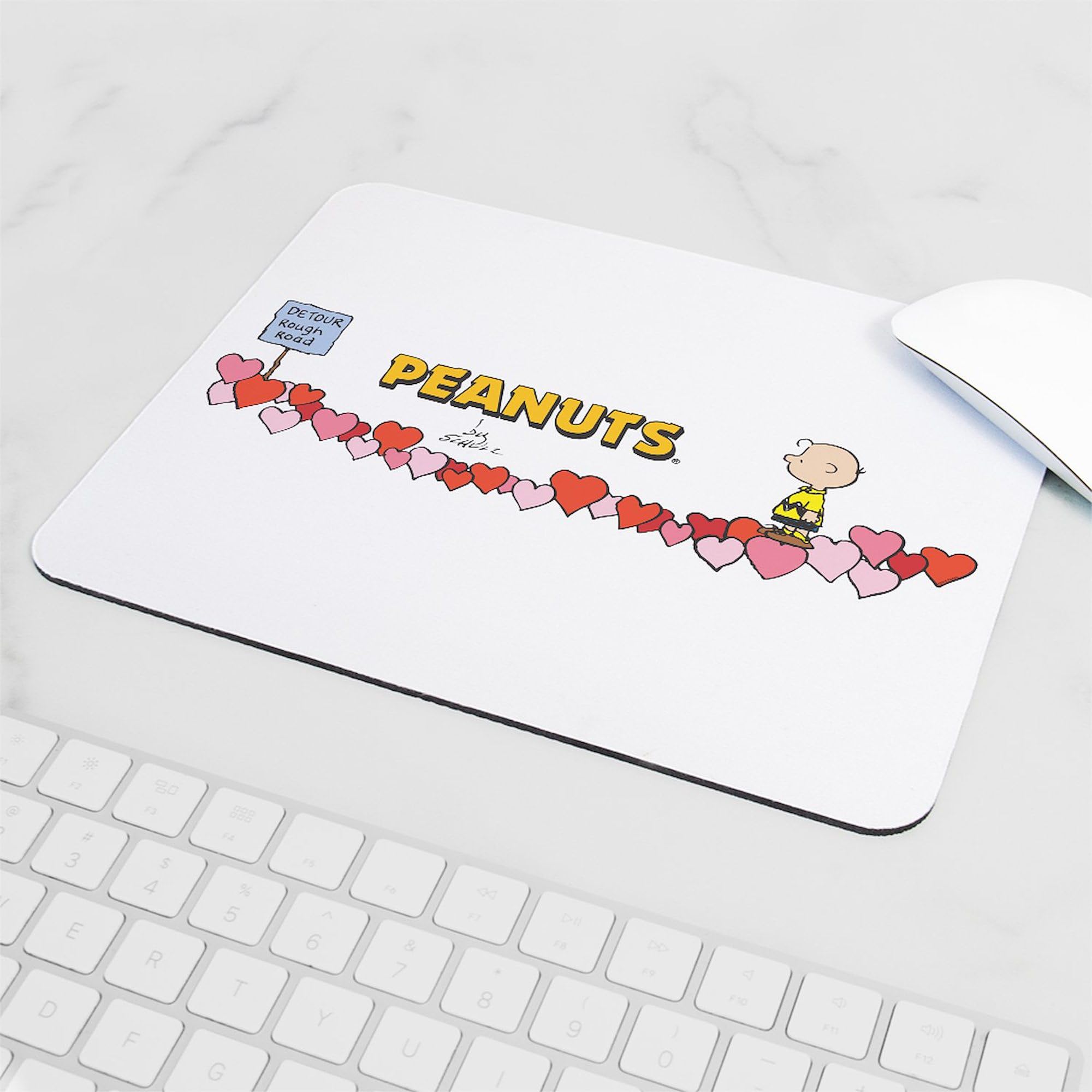 Non-Slip Rubber Gaming Mouse Pad for Rough Road Design - Perfect for PC Gaming, Office Work & Computer Desks