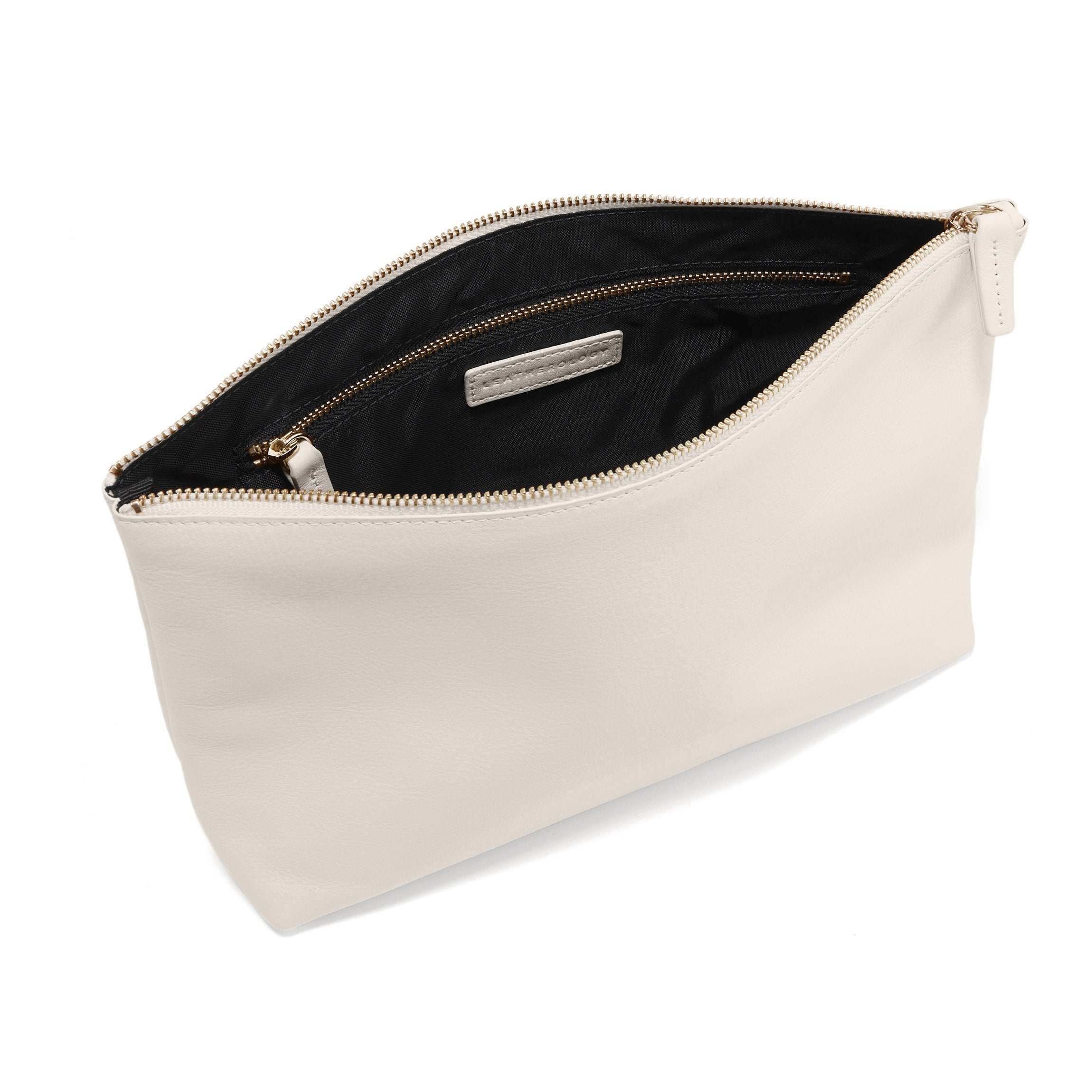 Large Accessories Pouch Ivory - Premium Organizer for Jewelry, Makeup & Travel Essentials | Perfect for Women's Handbags, Vanity & On-the-Go Storage