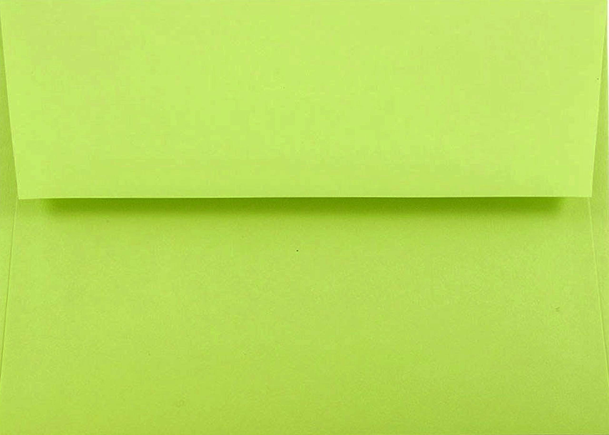 1000 Lime Green A1 Envelopes (3-5/8