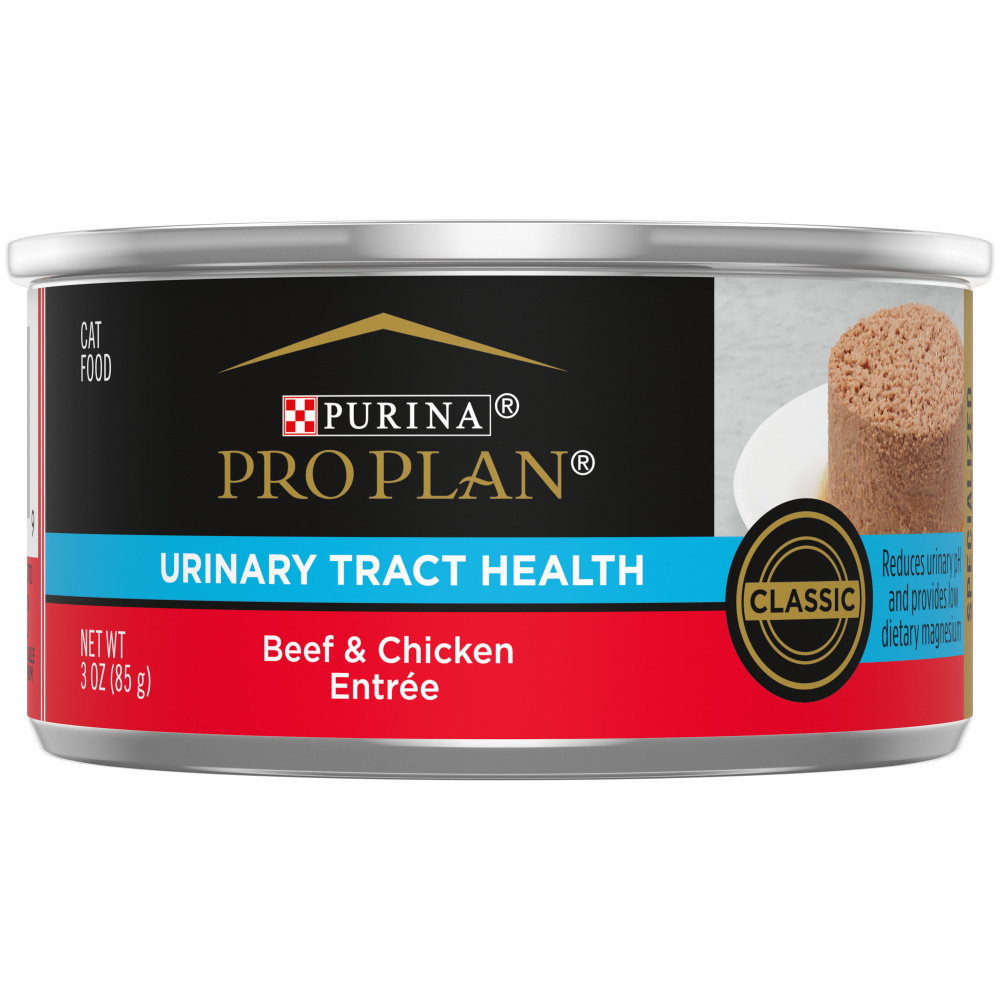 Purina Pro Plan Focus Adult Urinary Tract Health Formula Cat Food - Beef & Chicken Entree for Urinary Health | Supports Healthy Bladder & Kidney Function | Ideal for Indoor Cats with Urinary Issues