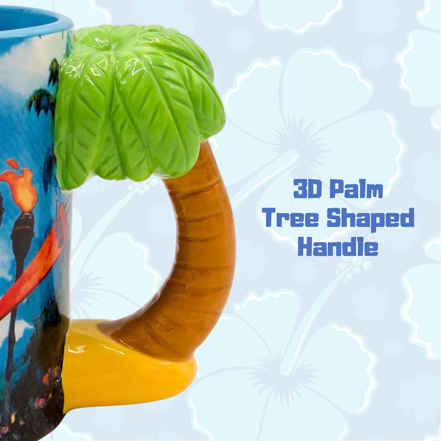Lilo & Stitch Ceramic Coffee Mug with Sculpted Handle - 20oz Disney Collectible for Hot & Cold Drinks - Perfect for Home, Office, or Gift Giving