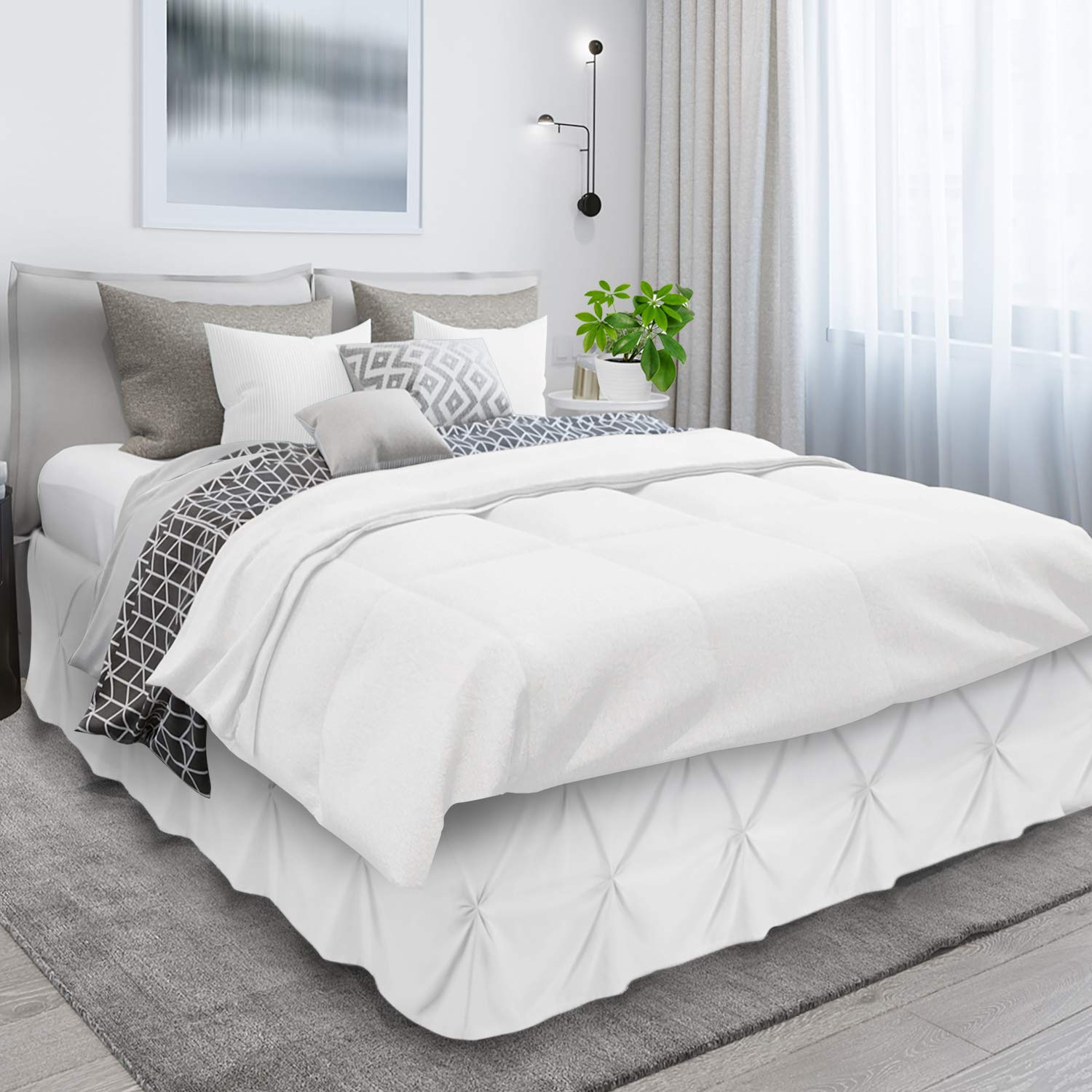Premium Microfiber King Size Bed Skirt - 14