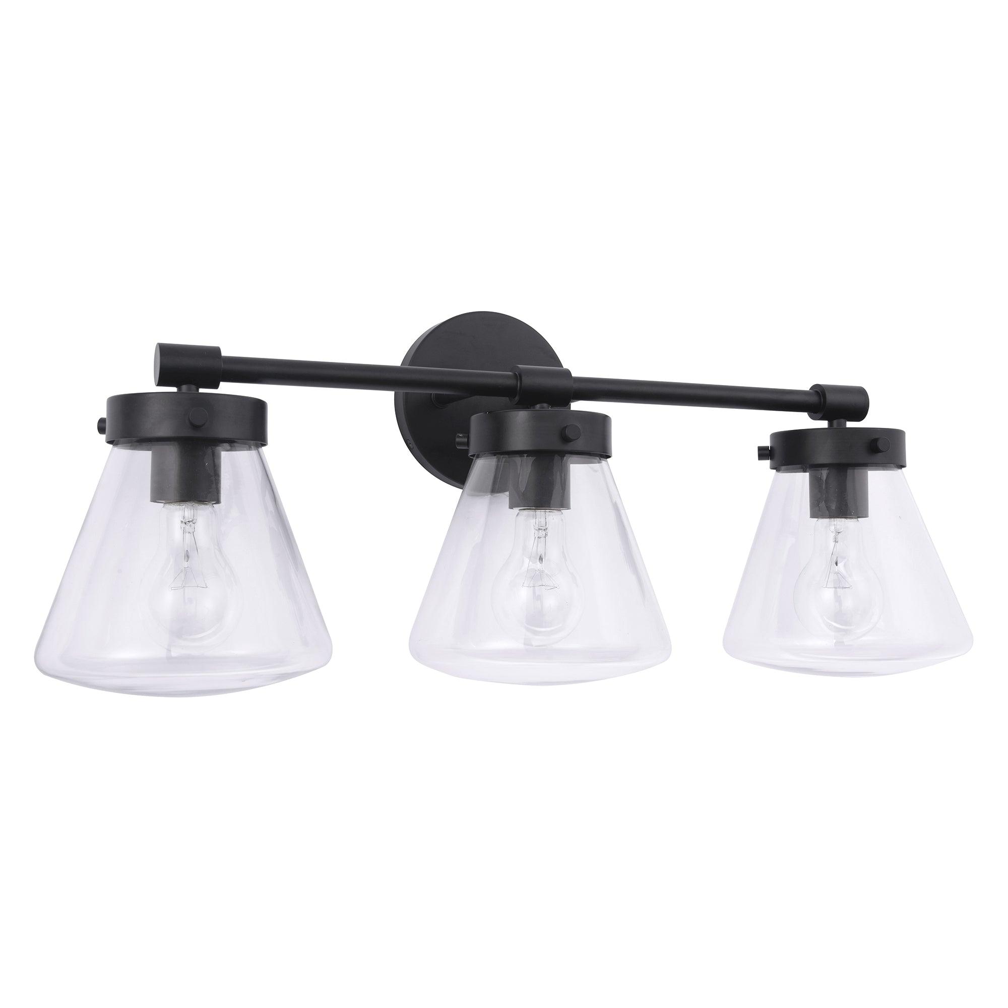 Gleam Modern 3-Light Dimmable Vanity Light - Bathroom Makeup Mirror Lighting Fixture for Bedroom, Dressing Room & Powder Room