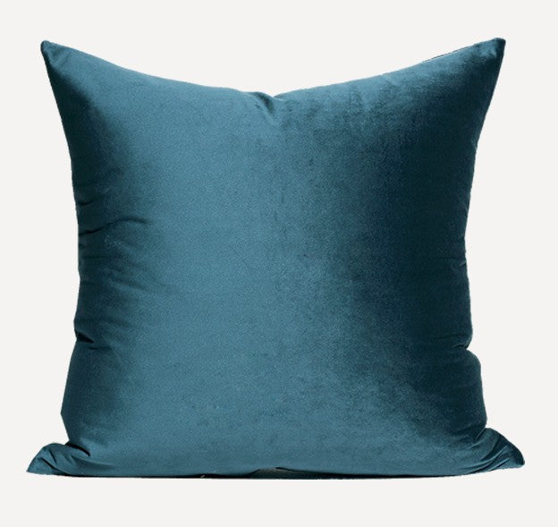 Modern Blue Large Square Decorative Throw Pillows for Couch - Soft Sofa Pillow Covers for Living Room, Bedroom & Home Decor