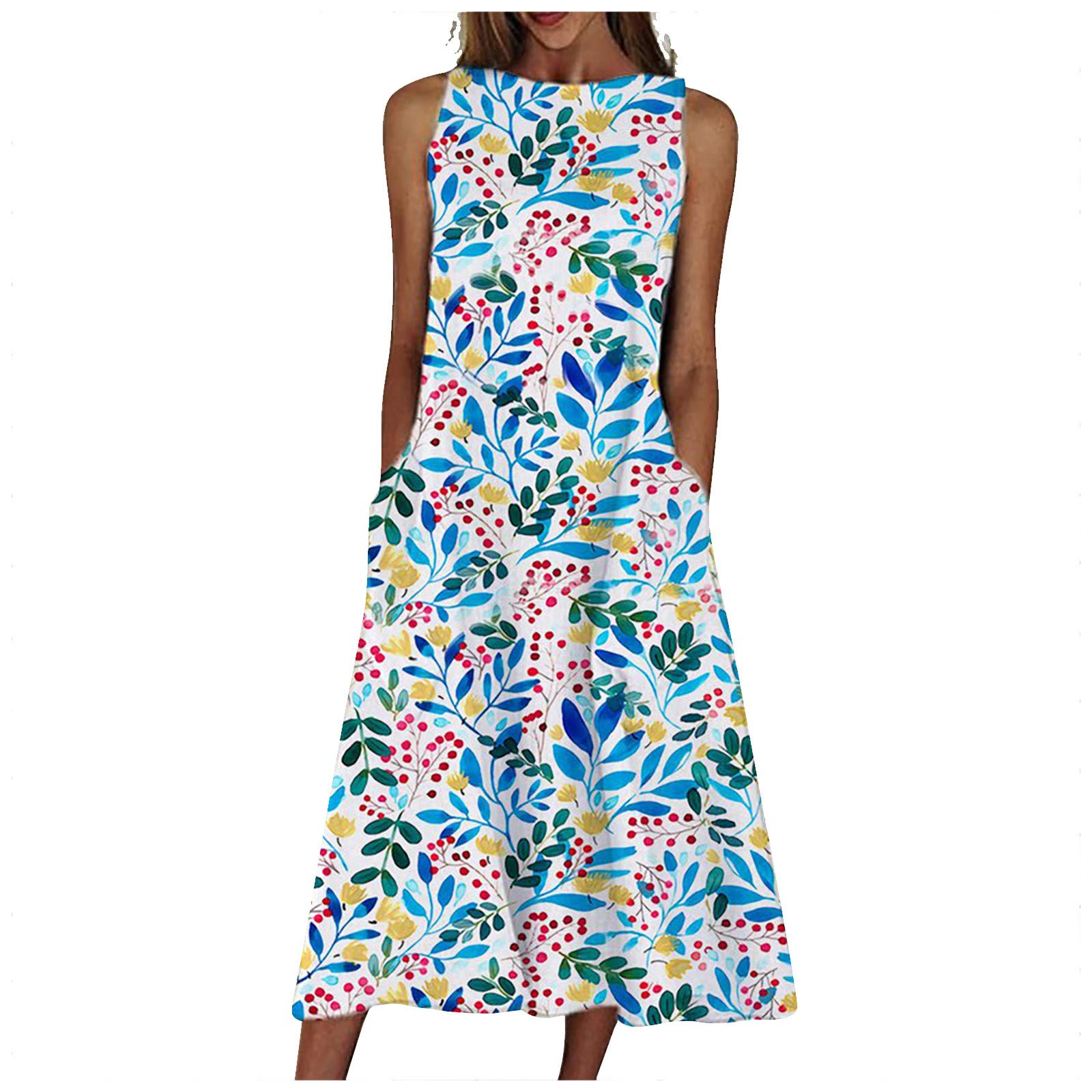 iOPQO Women's White Printed Summer Dress - Sexy Long Sleeve Mesh Casual Dress for Spring & Summer | Perfect for Beach Vacations, Date Nights & Outdoor Parties