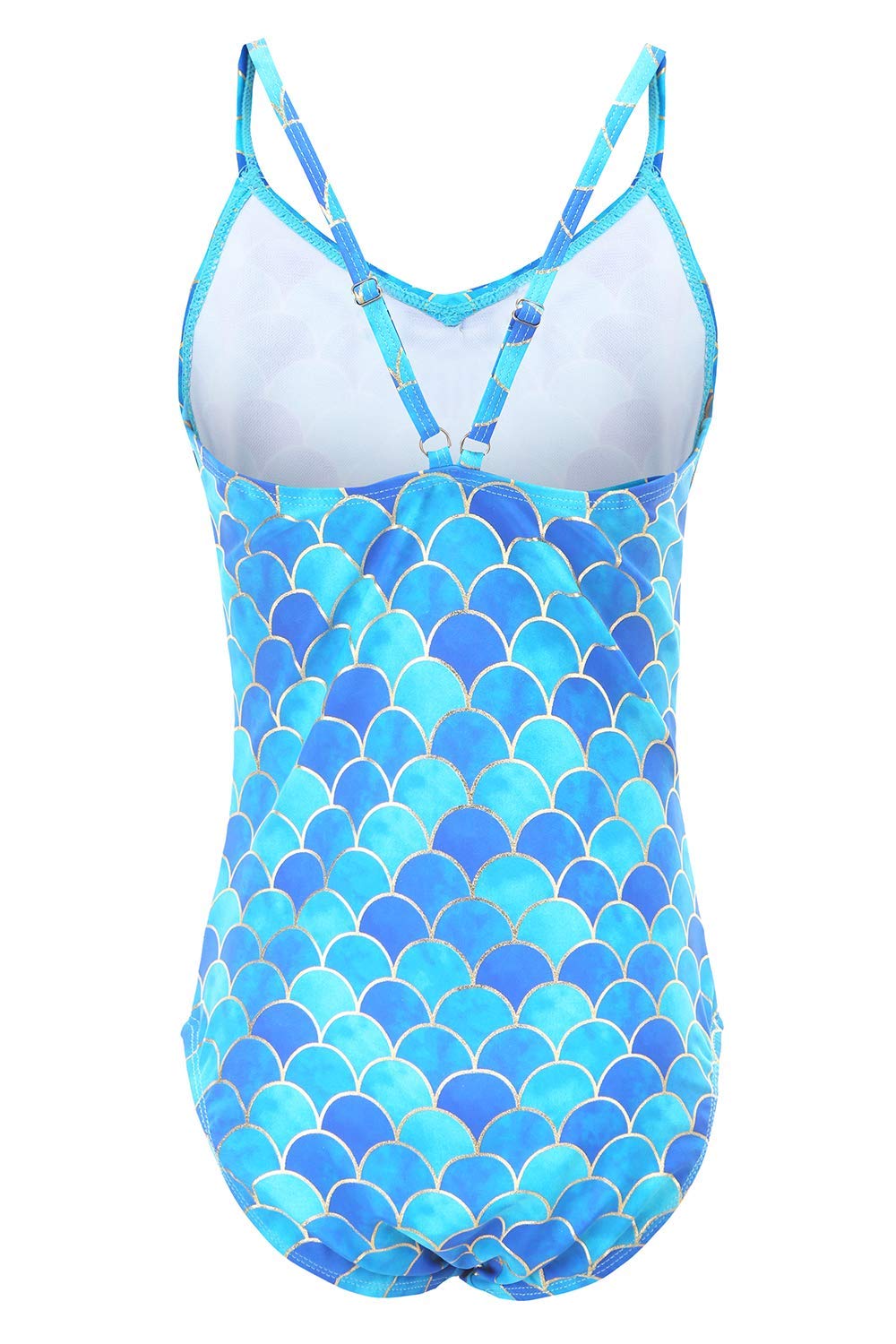 Rainbow Striped One Piece Swimsuits for Girls - Cute Bathing Suit for Beach, Pool & Summer Vacation